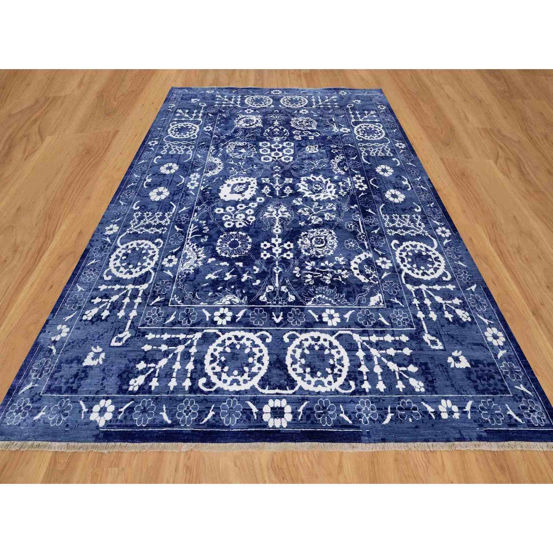 Transitional-Hand-Knotted-Rug-460105