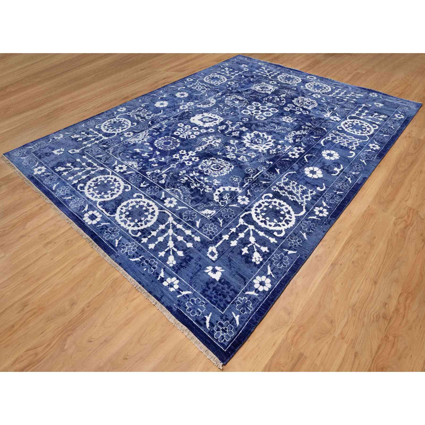 Transitional-Hand-Knotted-Rug-460105