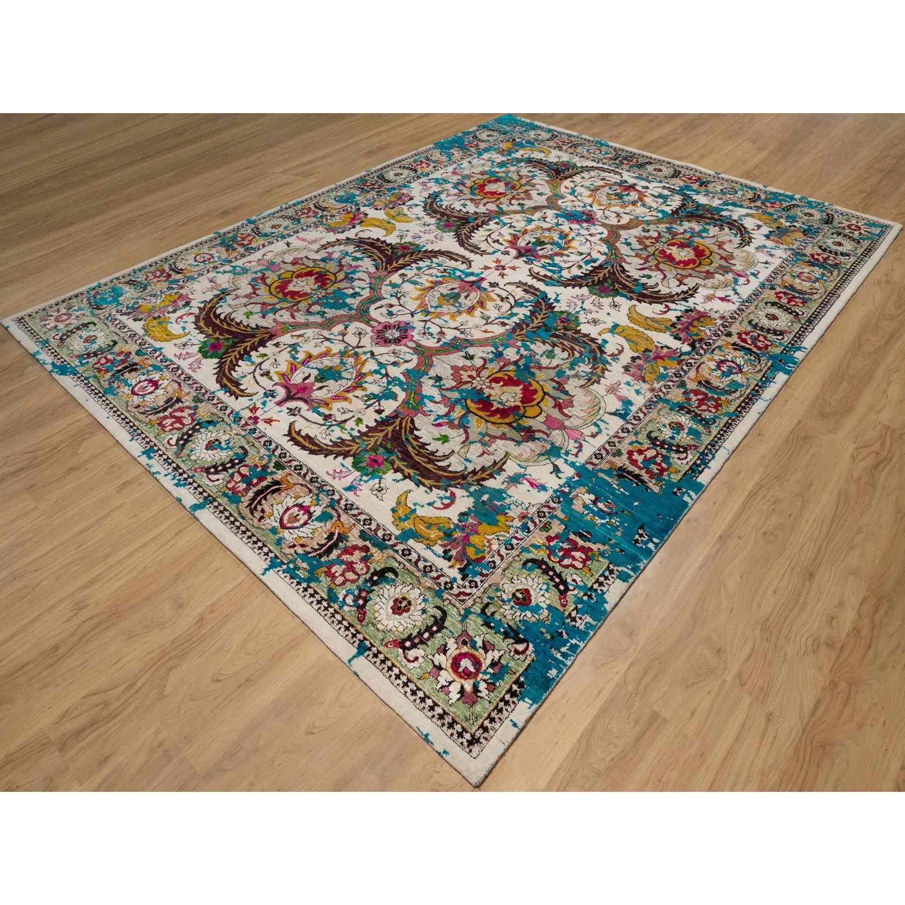 Transitional-Hand-Knotted-Rug-460375