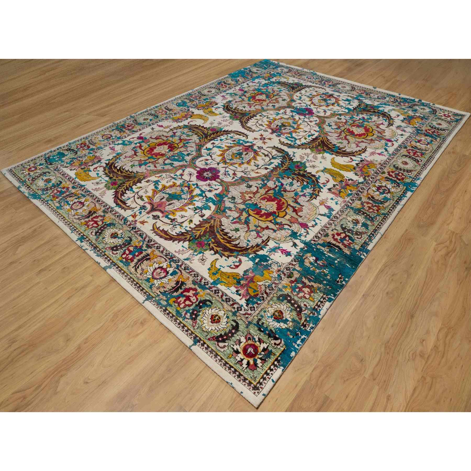 Transitional-Hand-Knotted-Rug-460380