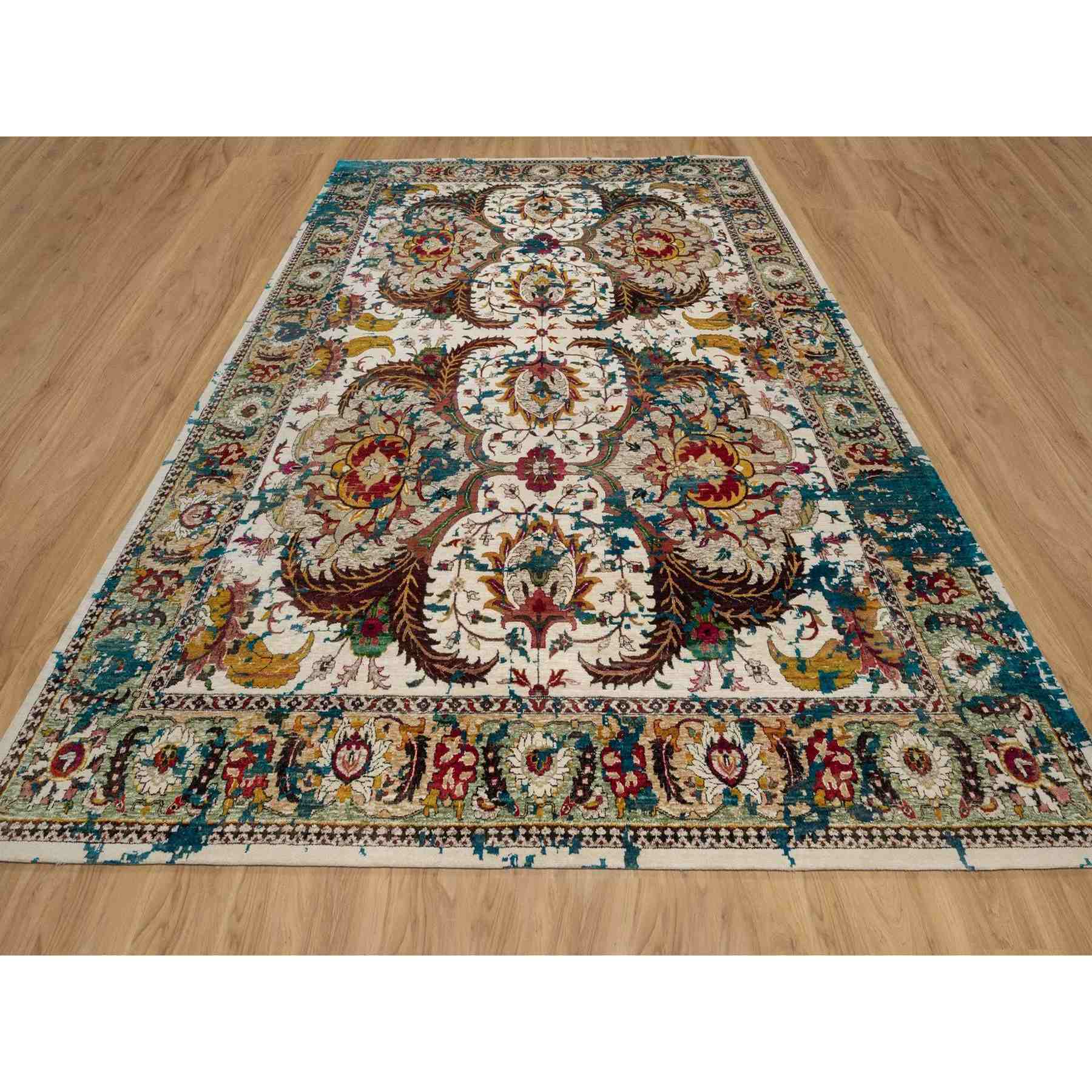 Transitional-Hand-Knotted-Rug-460415