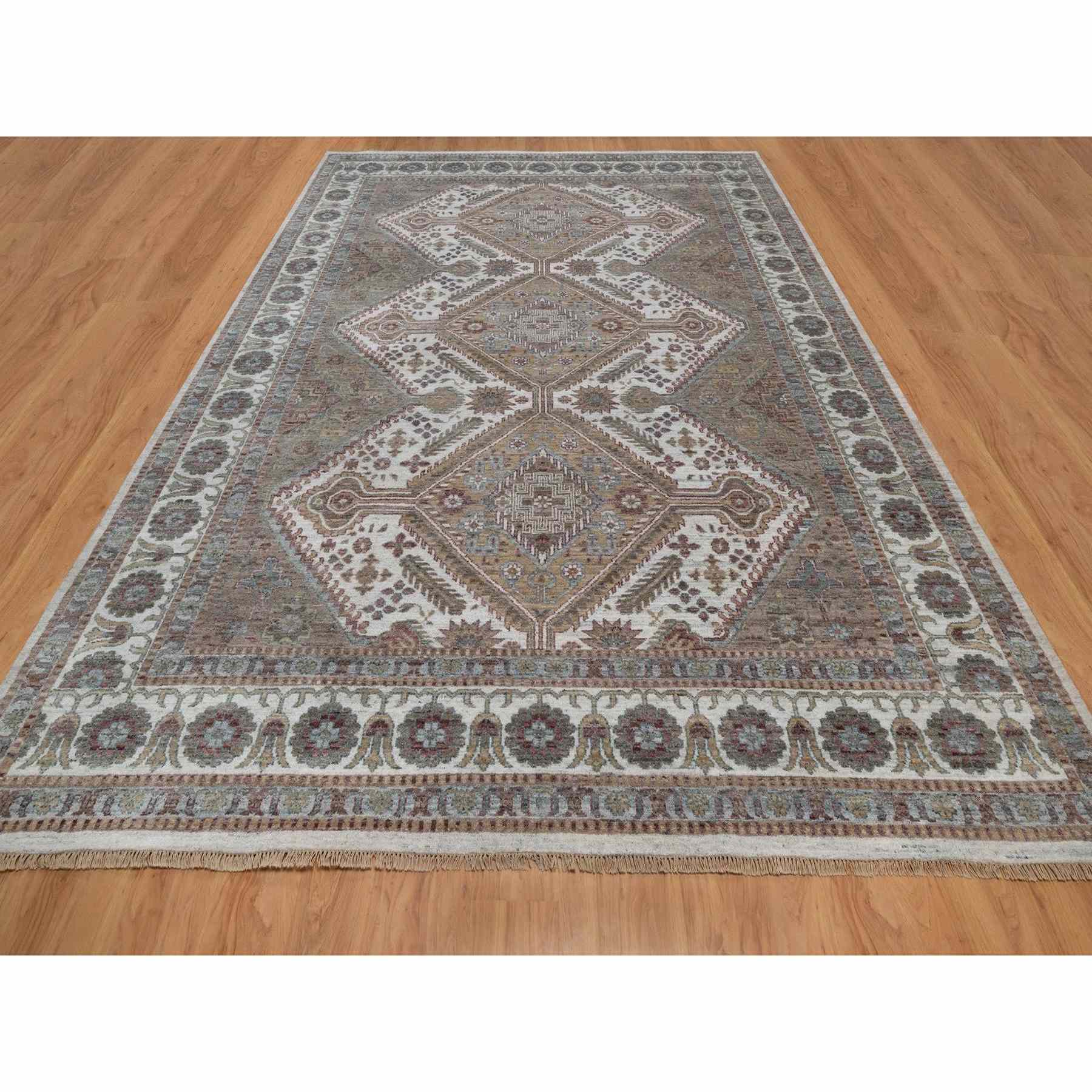 Tribal-Geometric-Hand-Knotted-Rug-461540