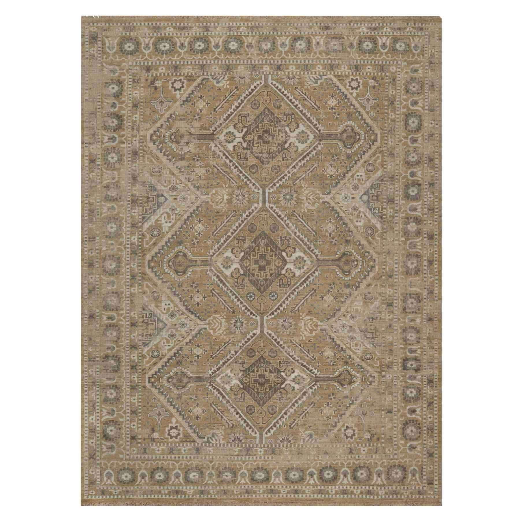 Tribal-Geometric-Hand-Knotted-Rug-461945