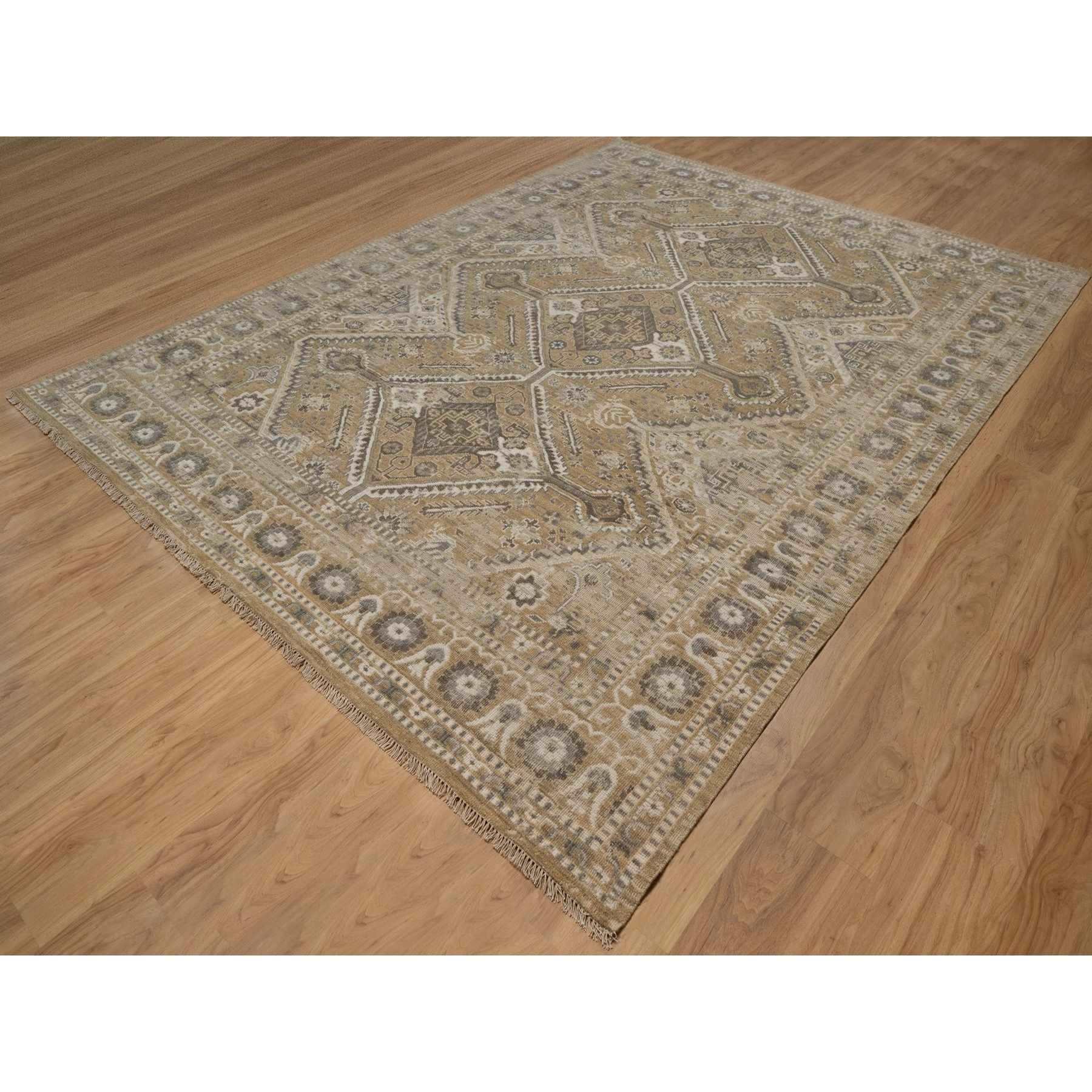 Tribal-Geometric-Hand-Knotted-Rug-461945