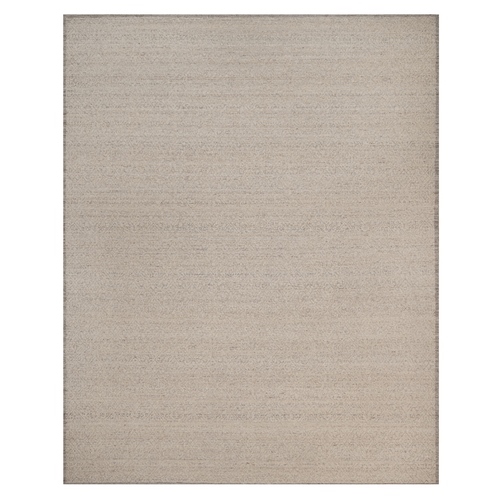 Beaver Brown, Hand Knotted, Modern Variegated Design, Natural Undyed Wool, Piled Flat Weave, Tone on Tone, Textured, Oversized, XL, Oriental 