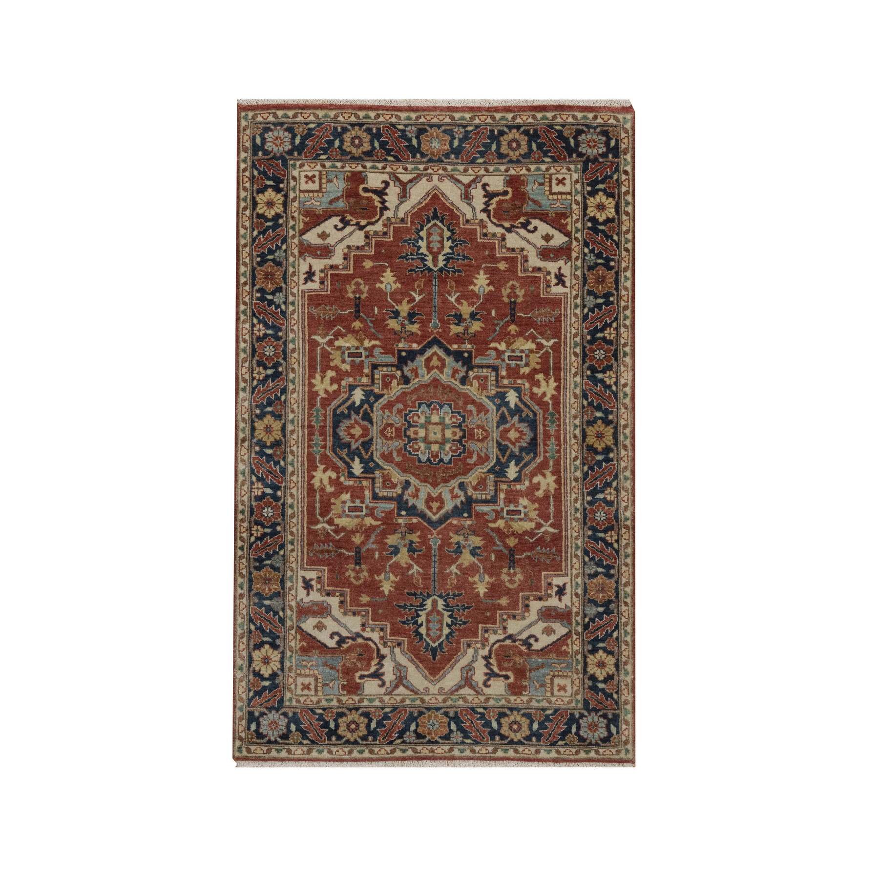 Heriz-Hand-Knotted-Rug-463890