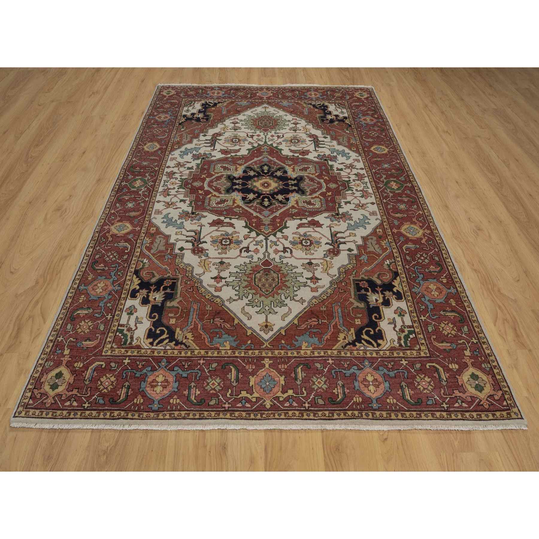 Heriz-Hand-Knotted-Rug-463915