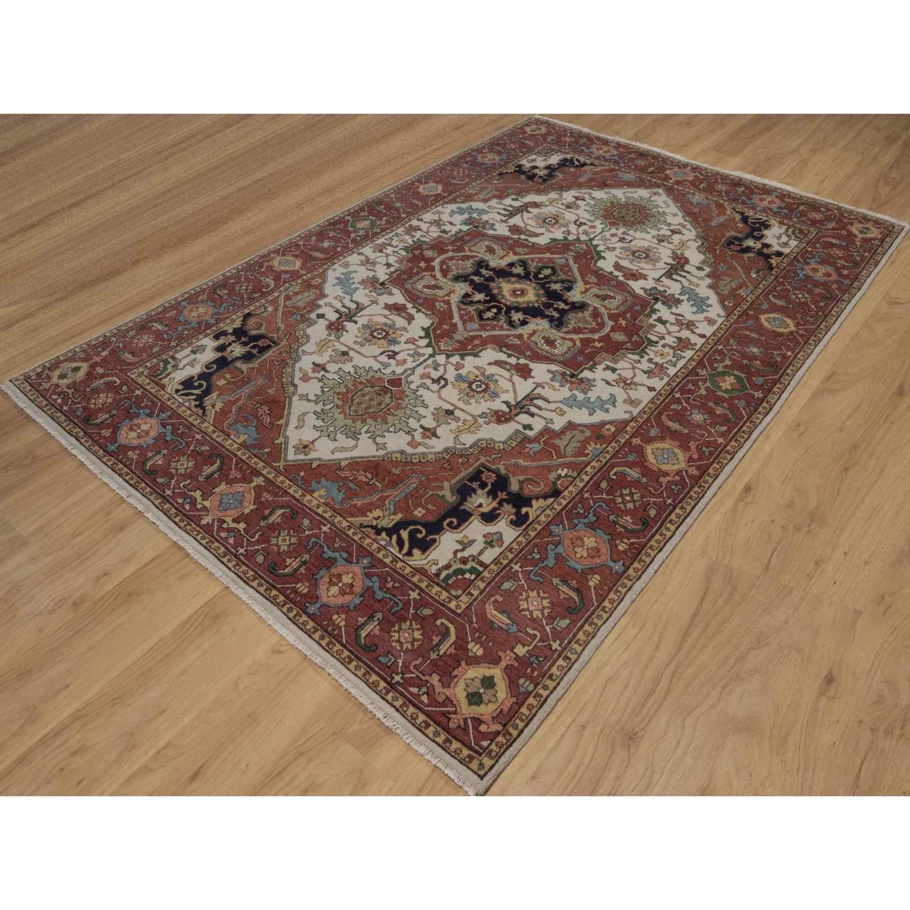 Heriz-Hand-Knotted-Rug-463915