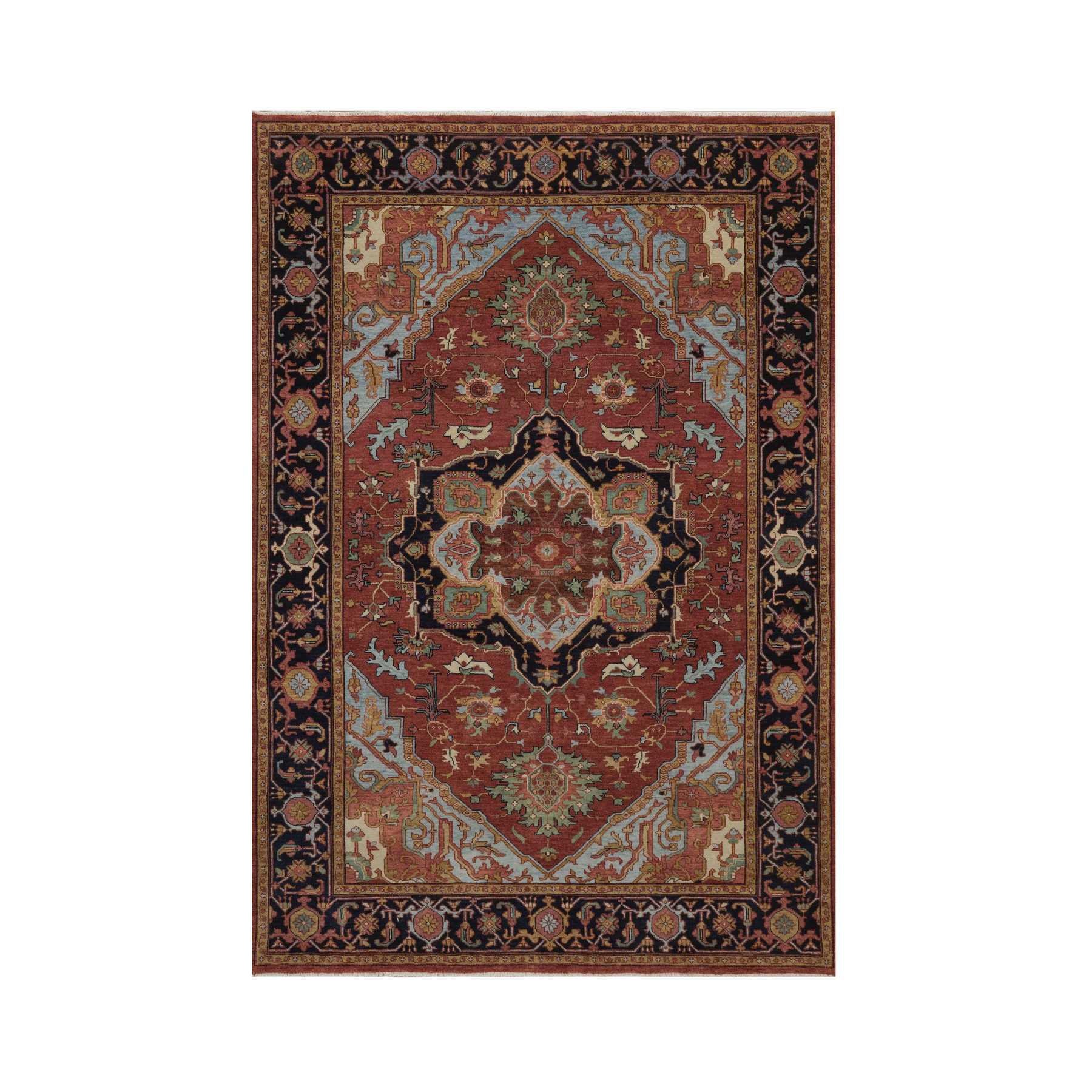 Heriz-Hand-Knotted-Rug-463920