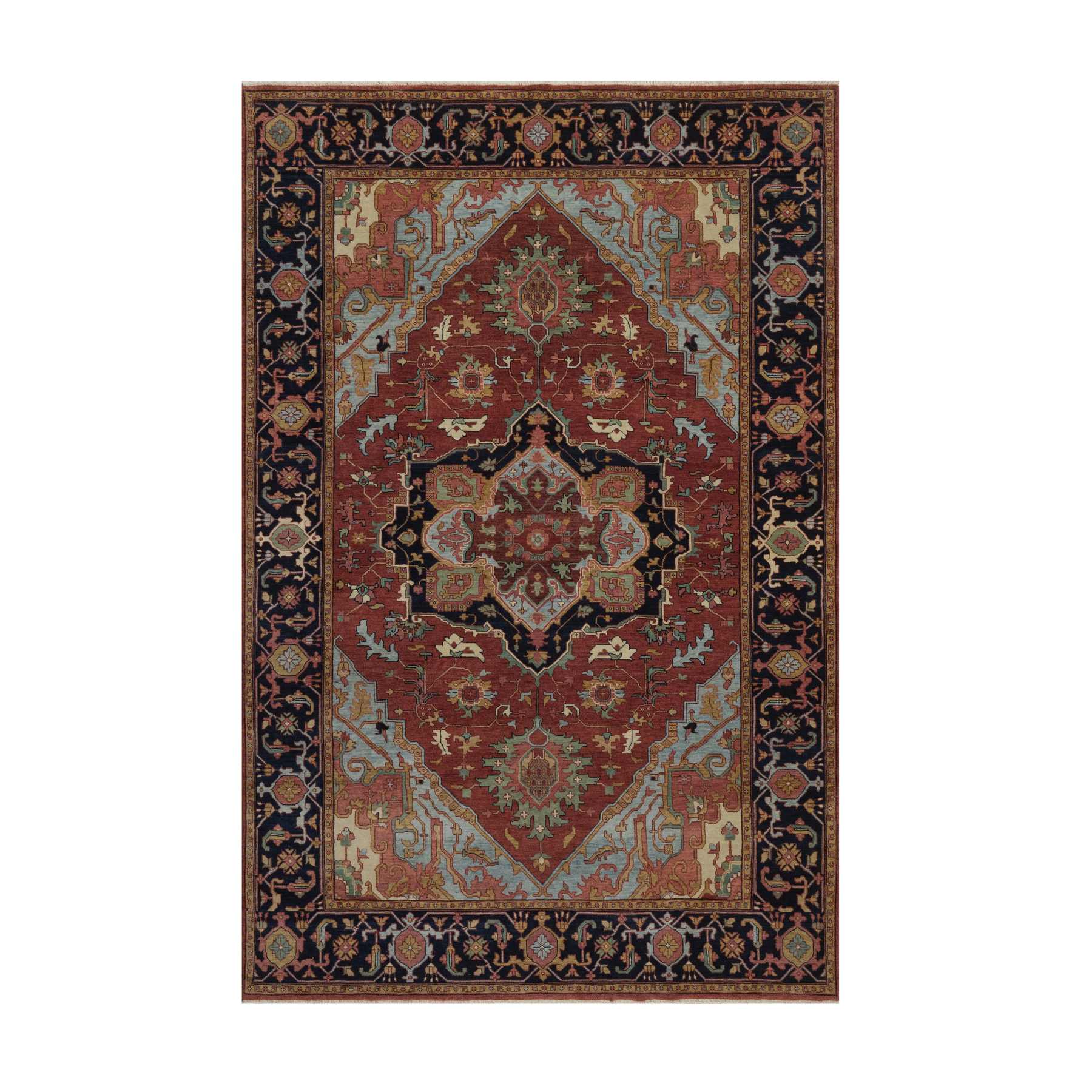 Heriz-Hand-Knotted-Rug-463930