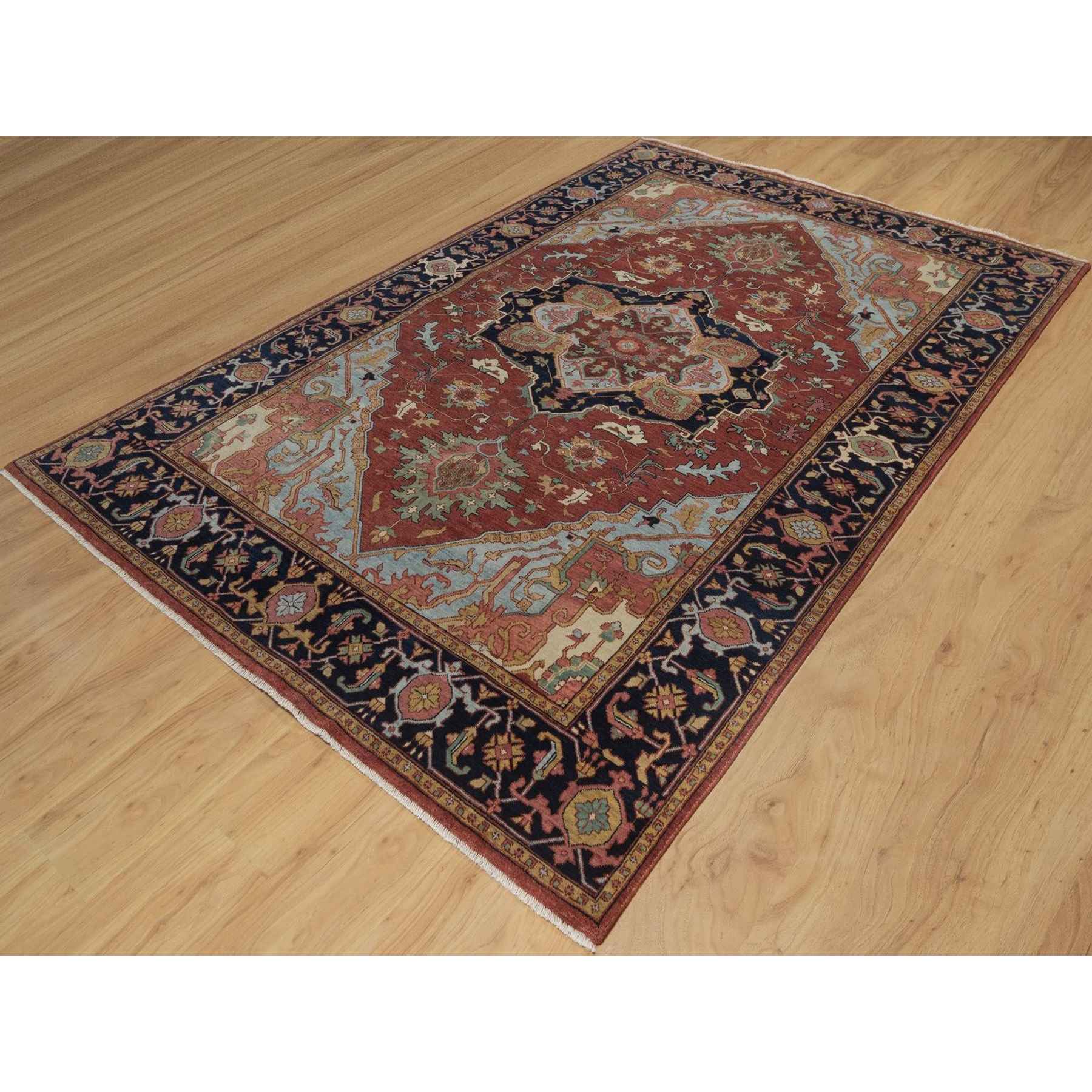 Heriz-Hand-Knotted-Rug-463930