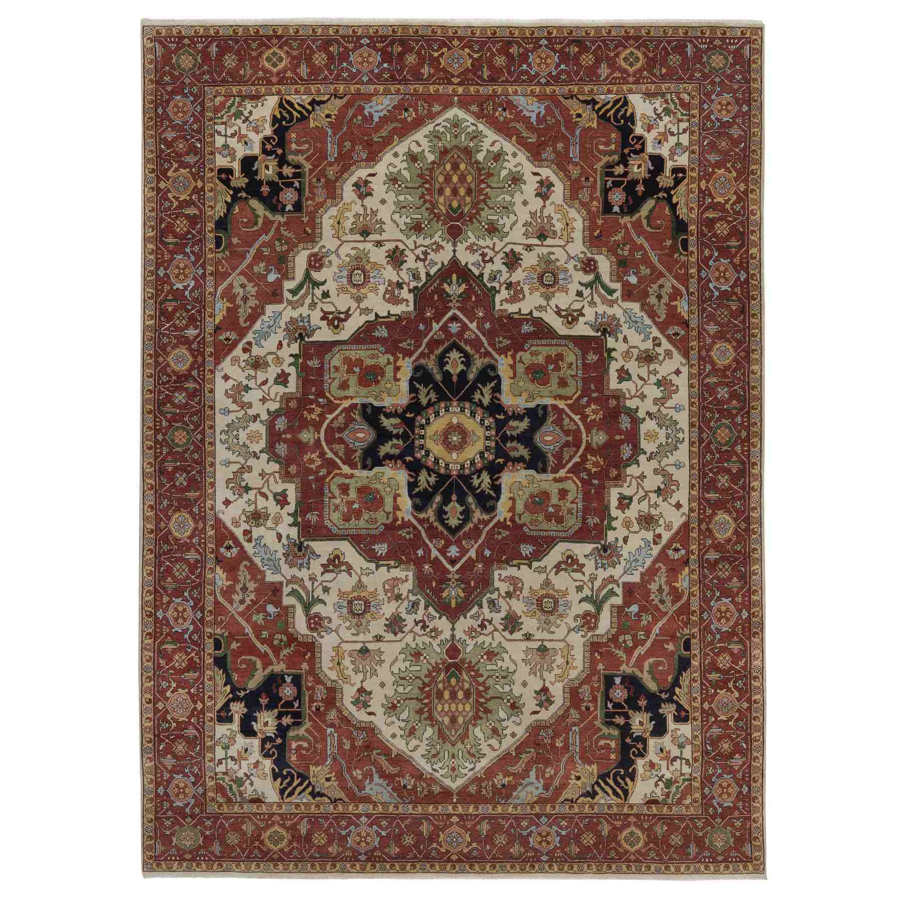 Heriz-Hand-Knotted-Rug-463975