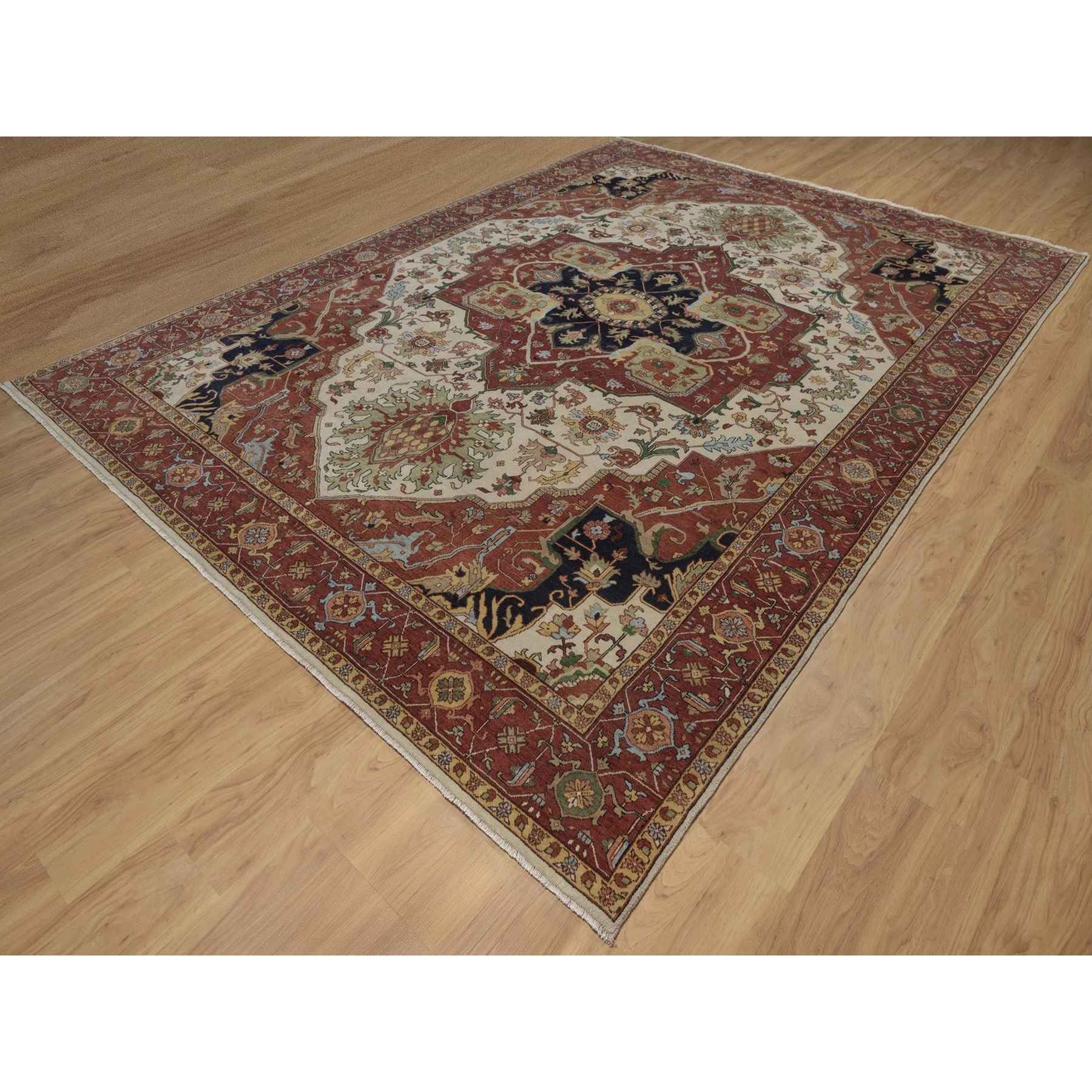 Heriz-Hand-Knotted-Rug-463975