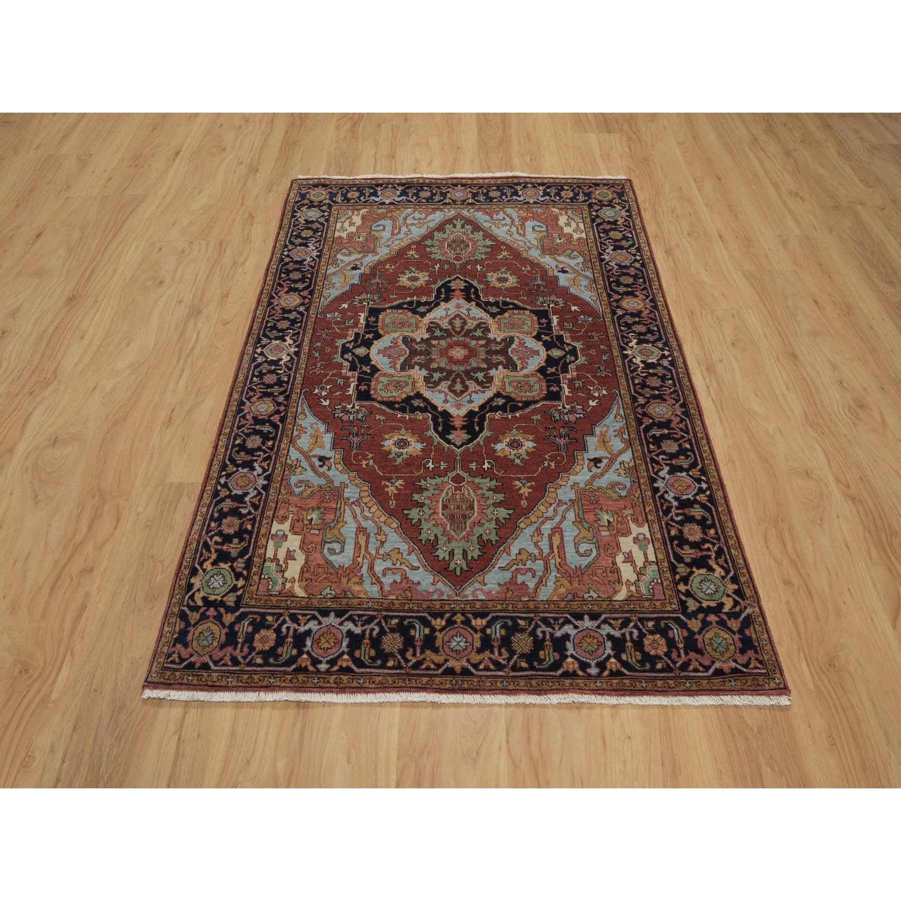 Heriz-Hand-Knotted-Rug-463980