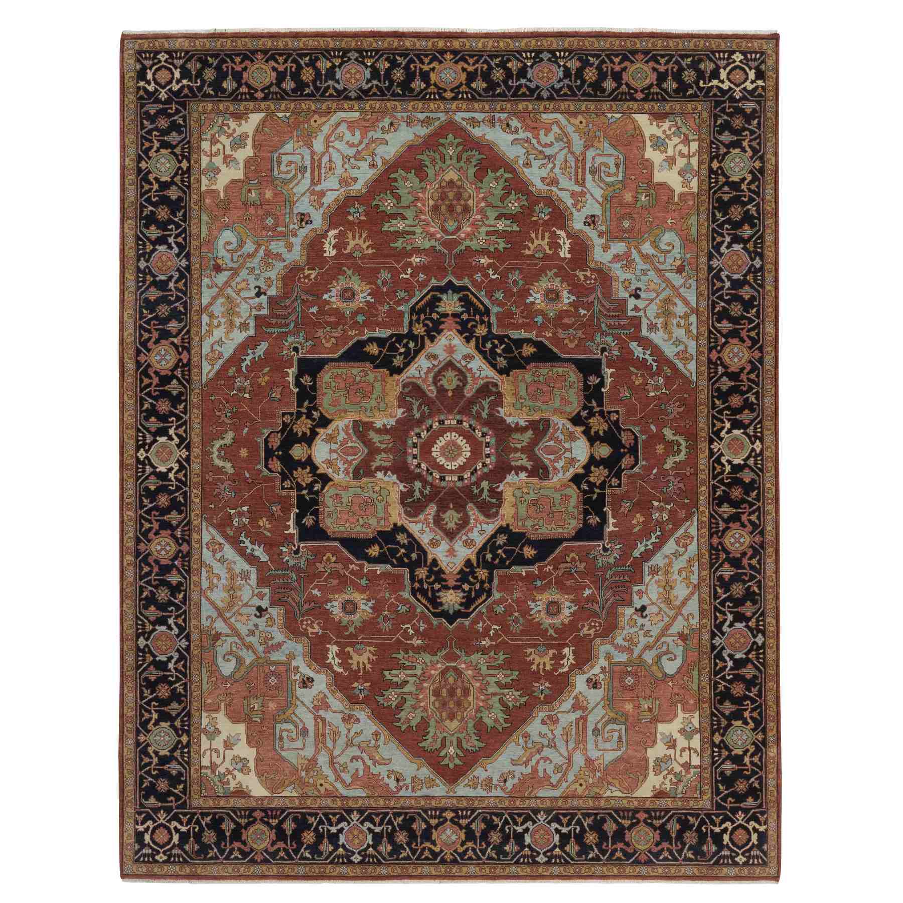 Heriz-Hand-Knotted-Rug-463990