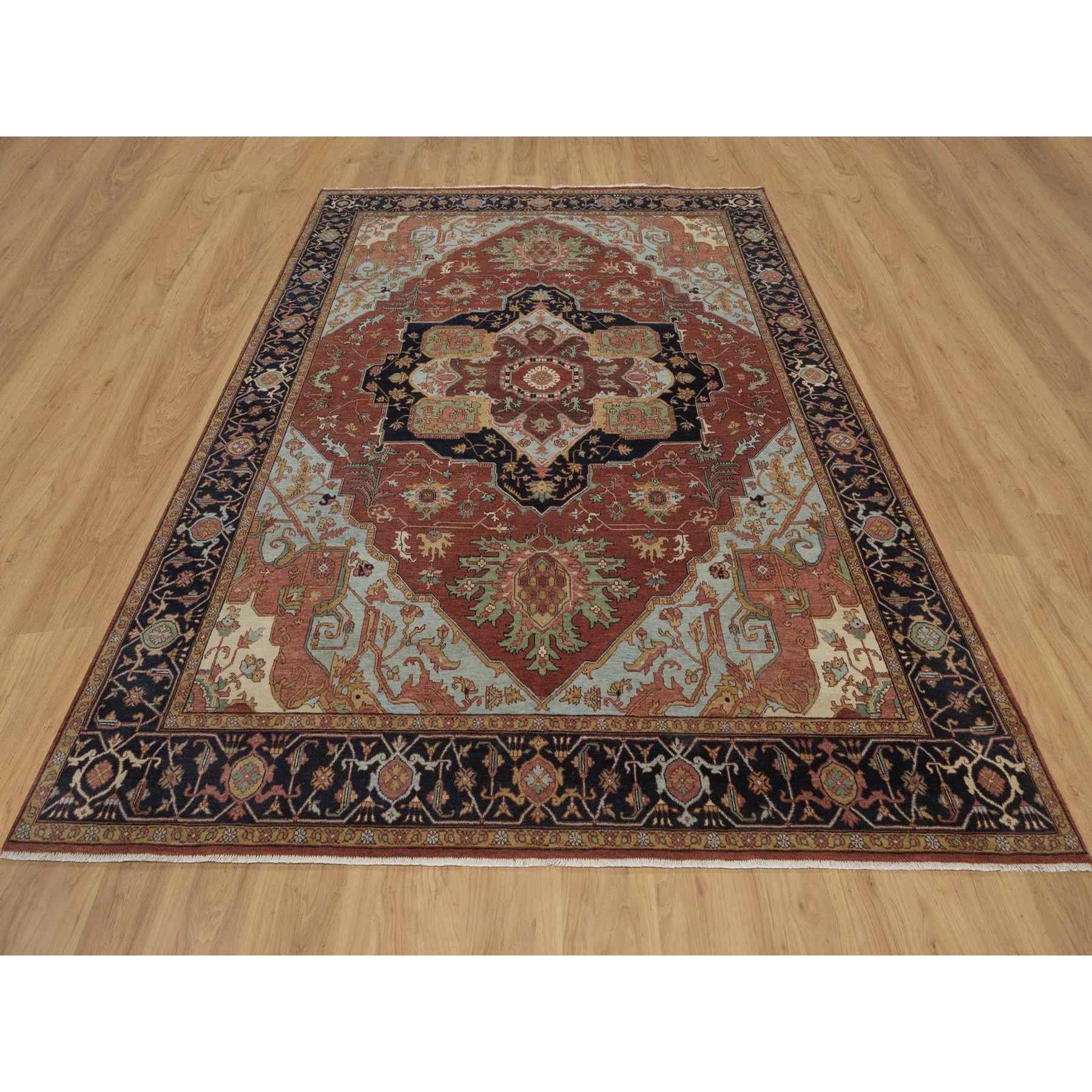 Heriz-Hand-Knotted-Rug-463990