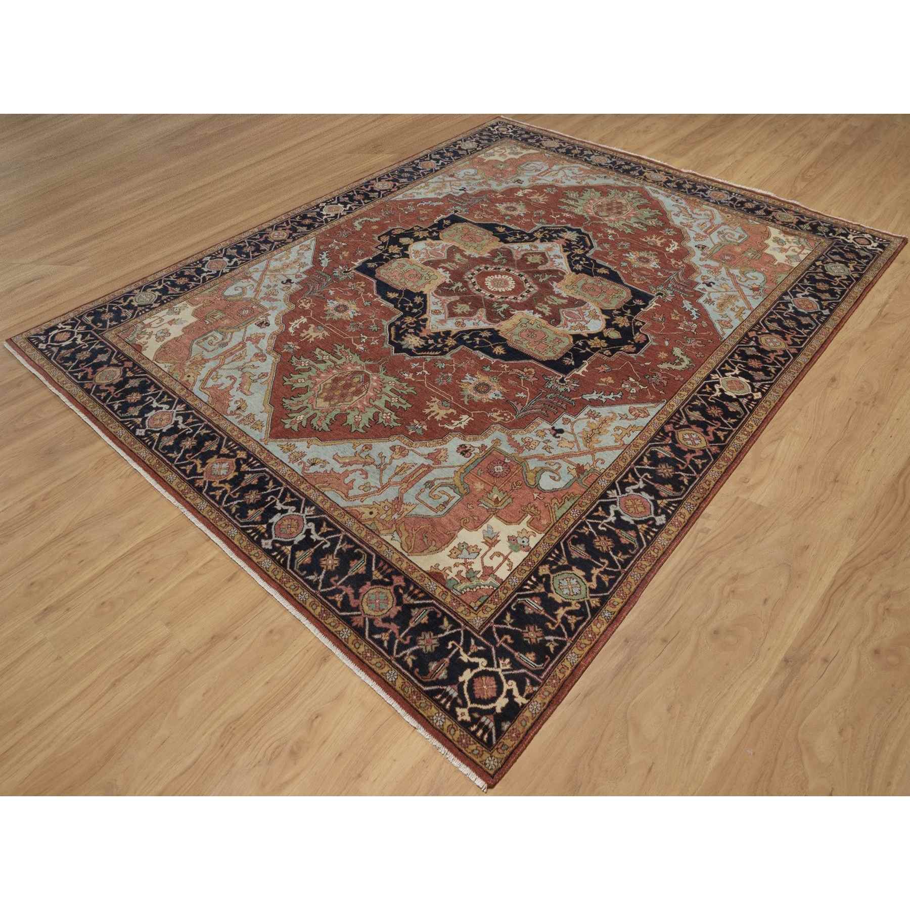 Heriz-Hand-Knotted-Rug-463990
