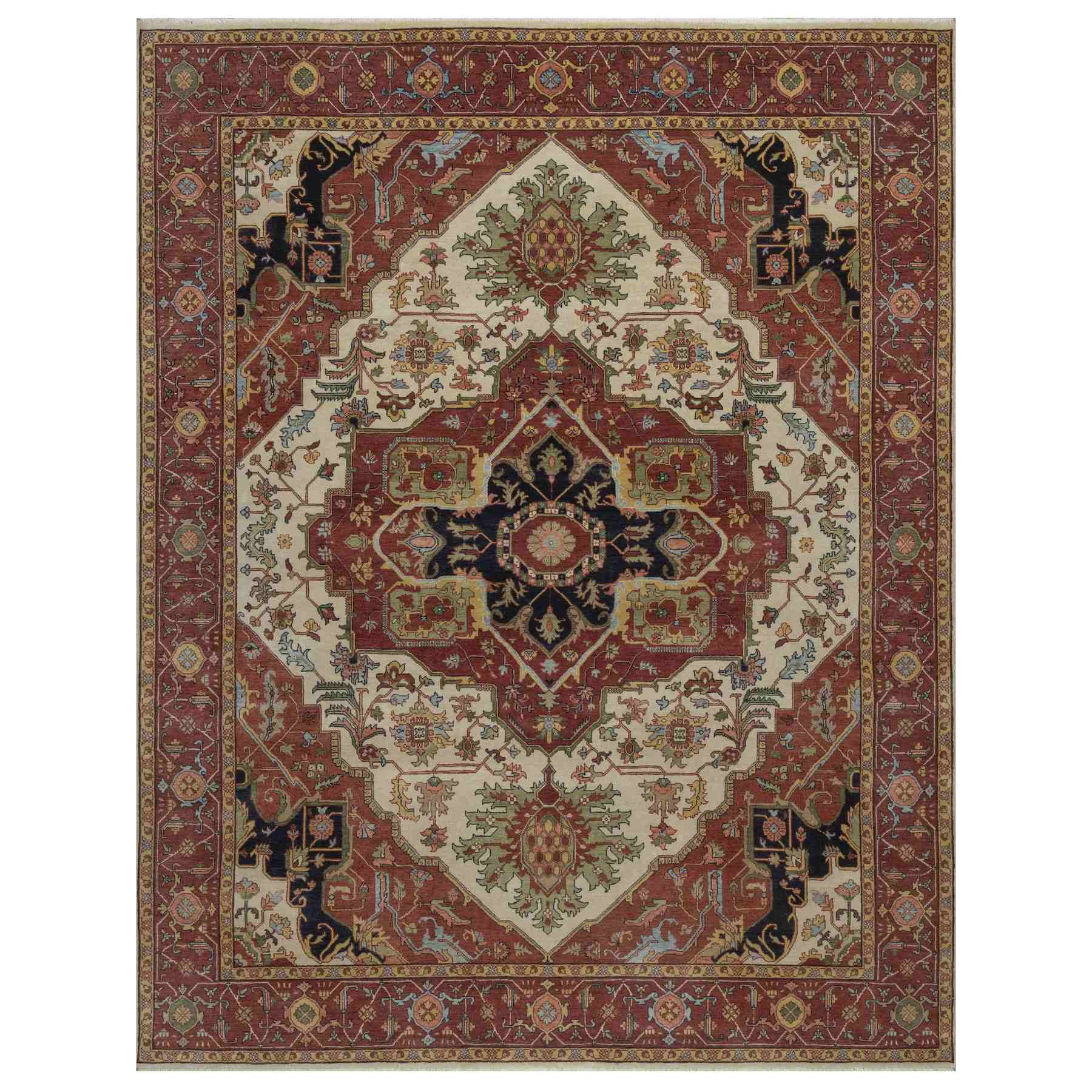 Heriz-Hand-Knotted-Rug-464000