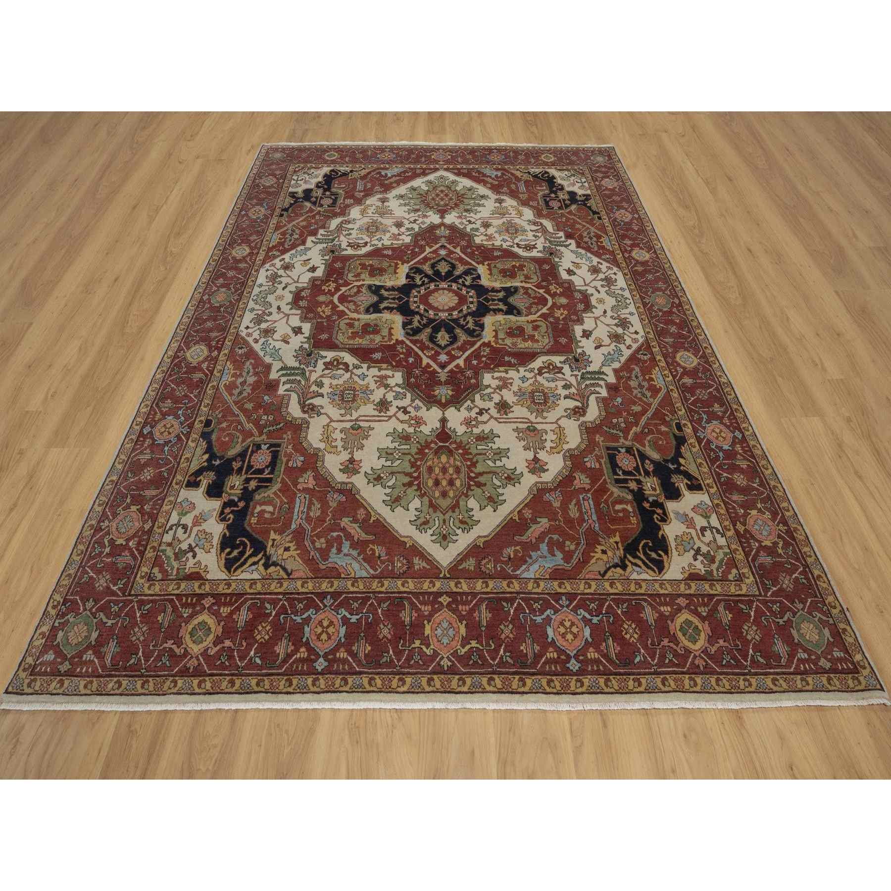 Heriz-Hand-Knotted-Rug-464000