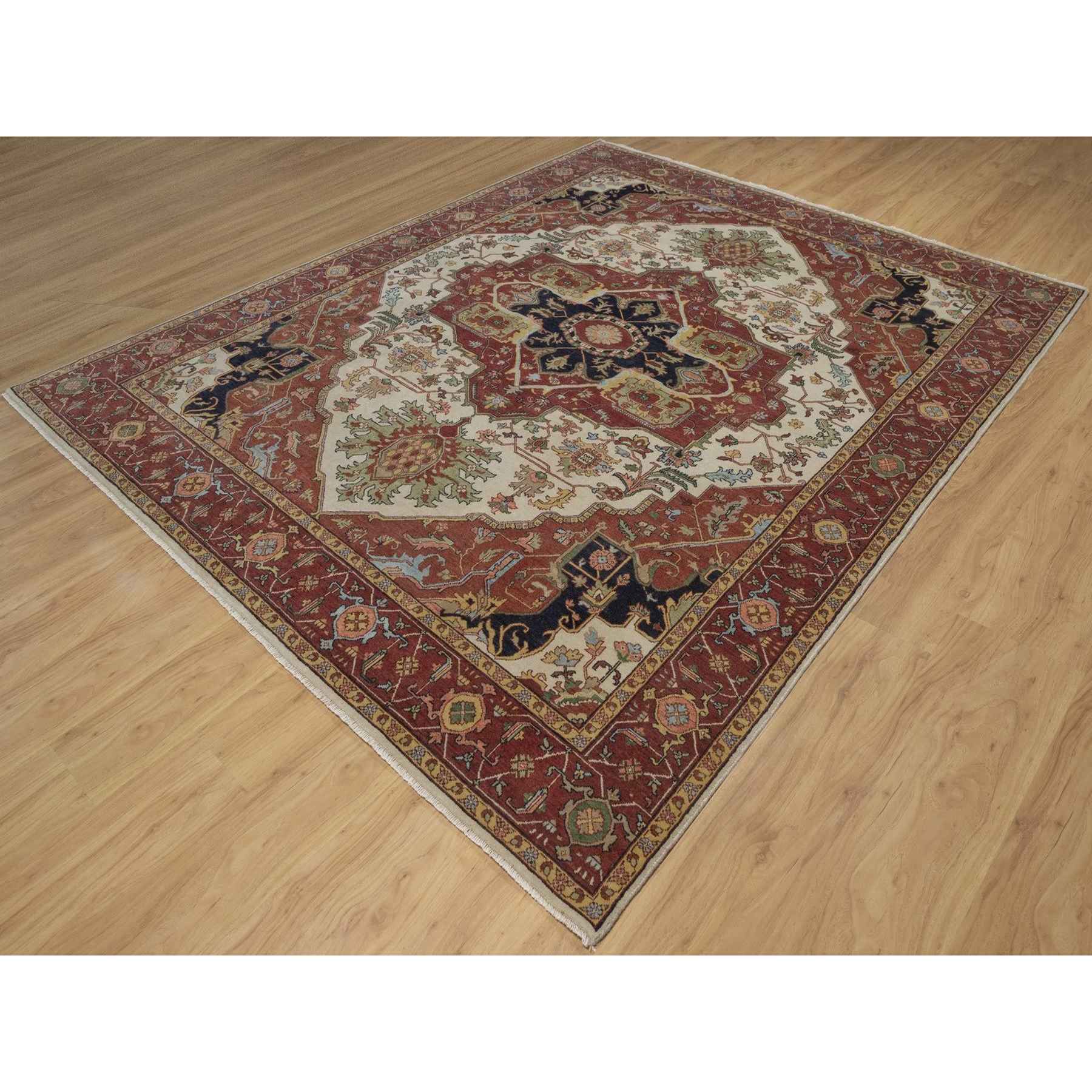 Heriz-Hand-Knotted-Rug-464000