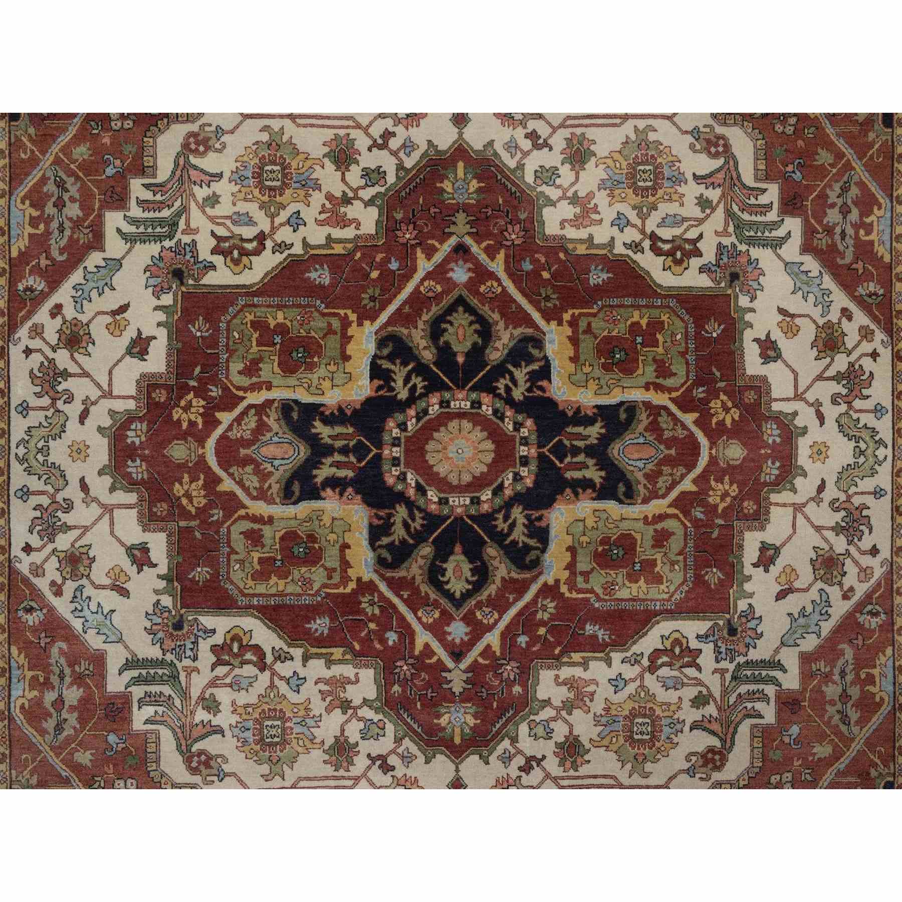 Heriz-Hand-Knotted-Rug-464000