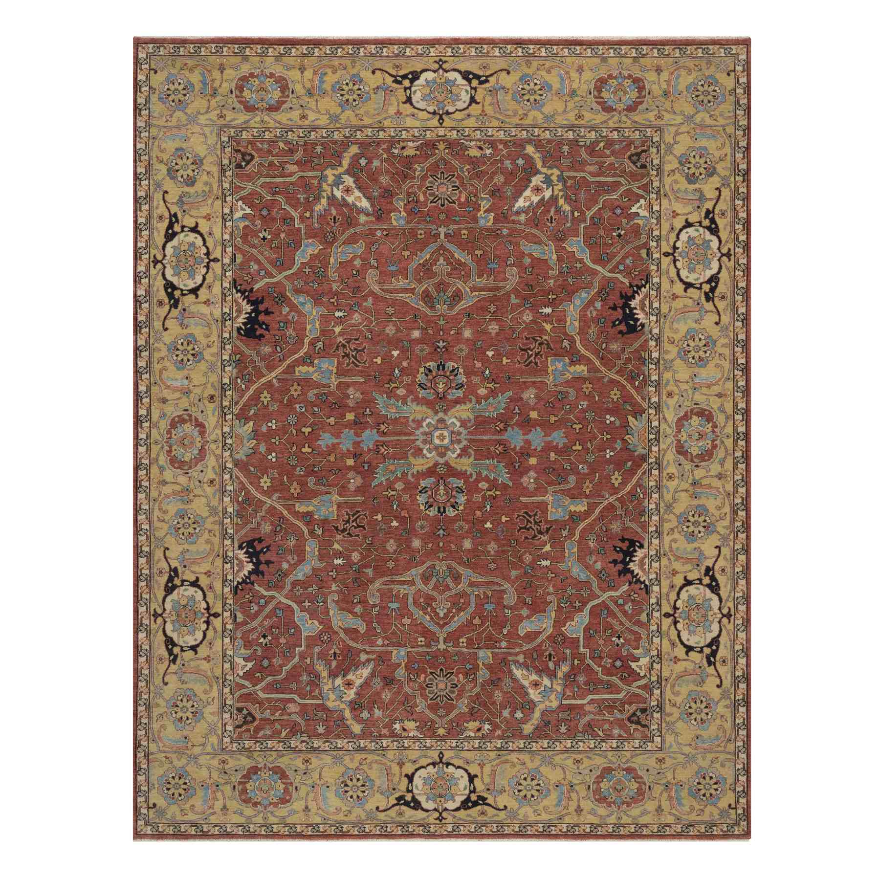 Heriz-Hand-Knotted-Rug-464005