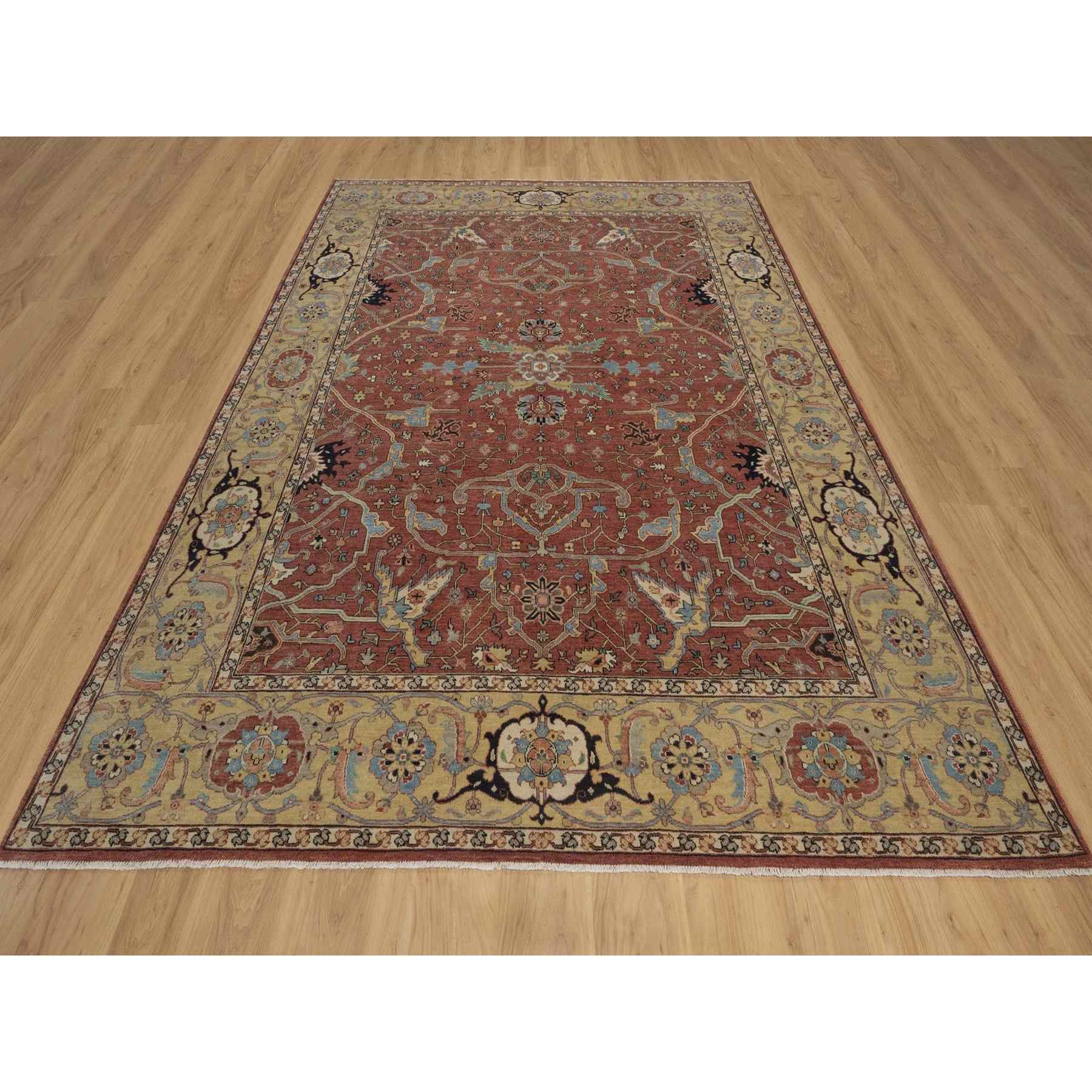 Heriz-Hand-Knotted-Rug-464005
