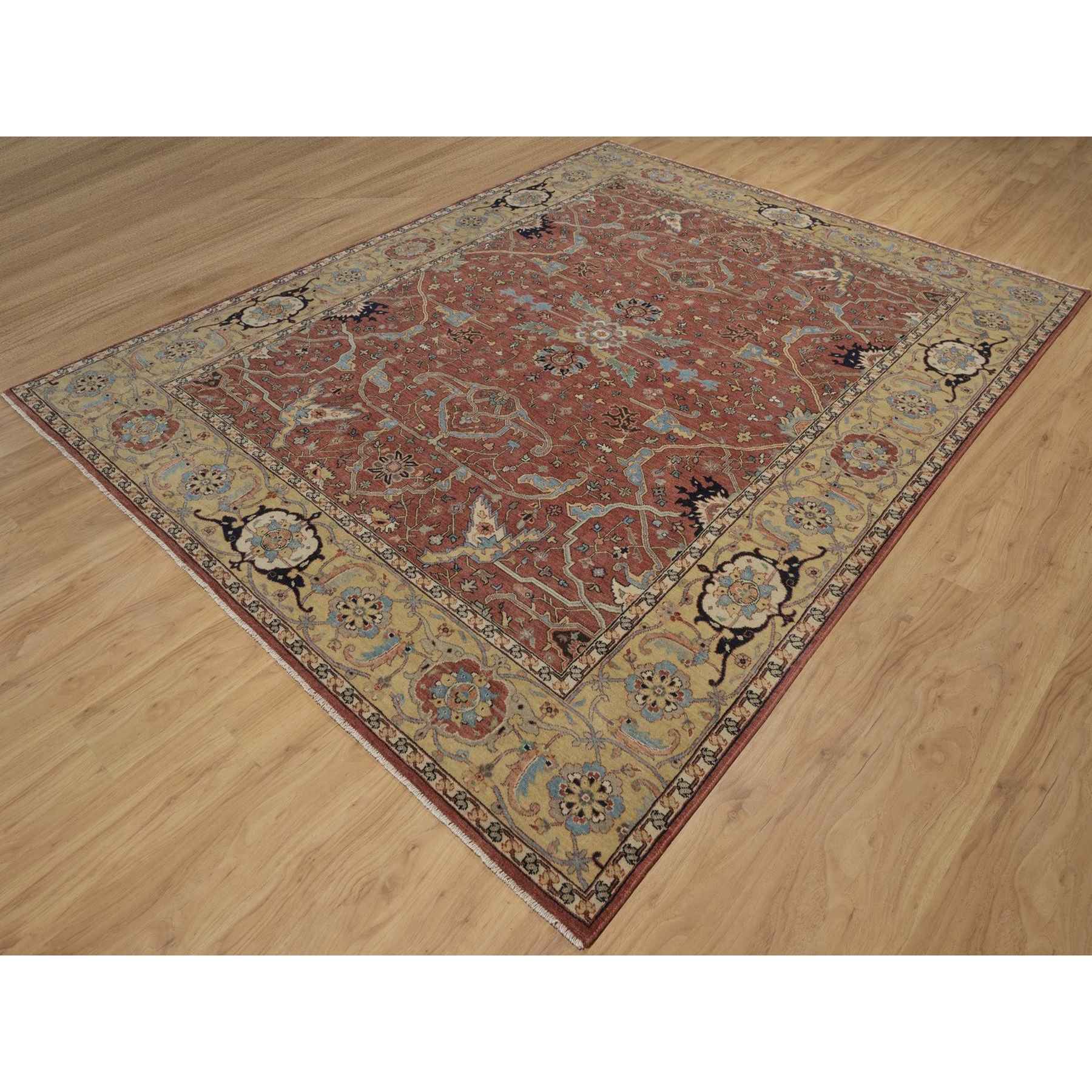 Heriz-Hand-Knotted-Rug-464005