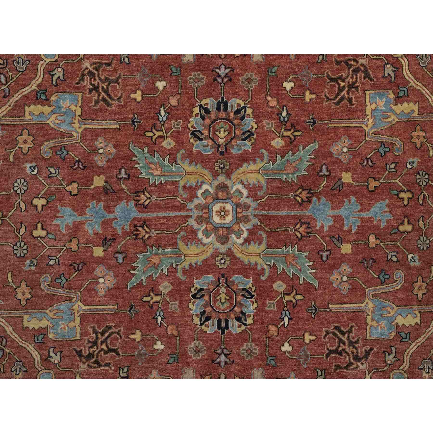 Heriz-Hand-Knotted-Rug-464005
