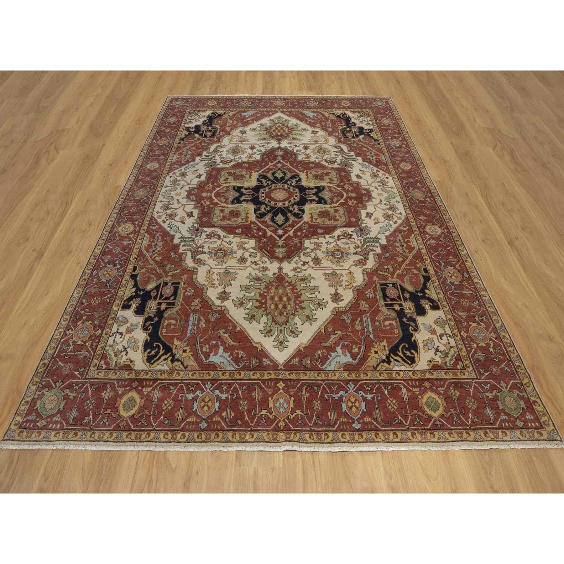 Heriz-Hand-Knotted-Rug-464010