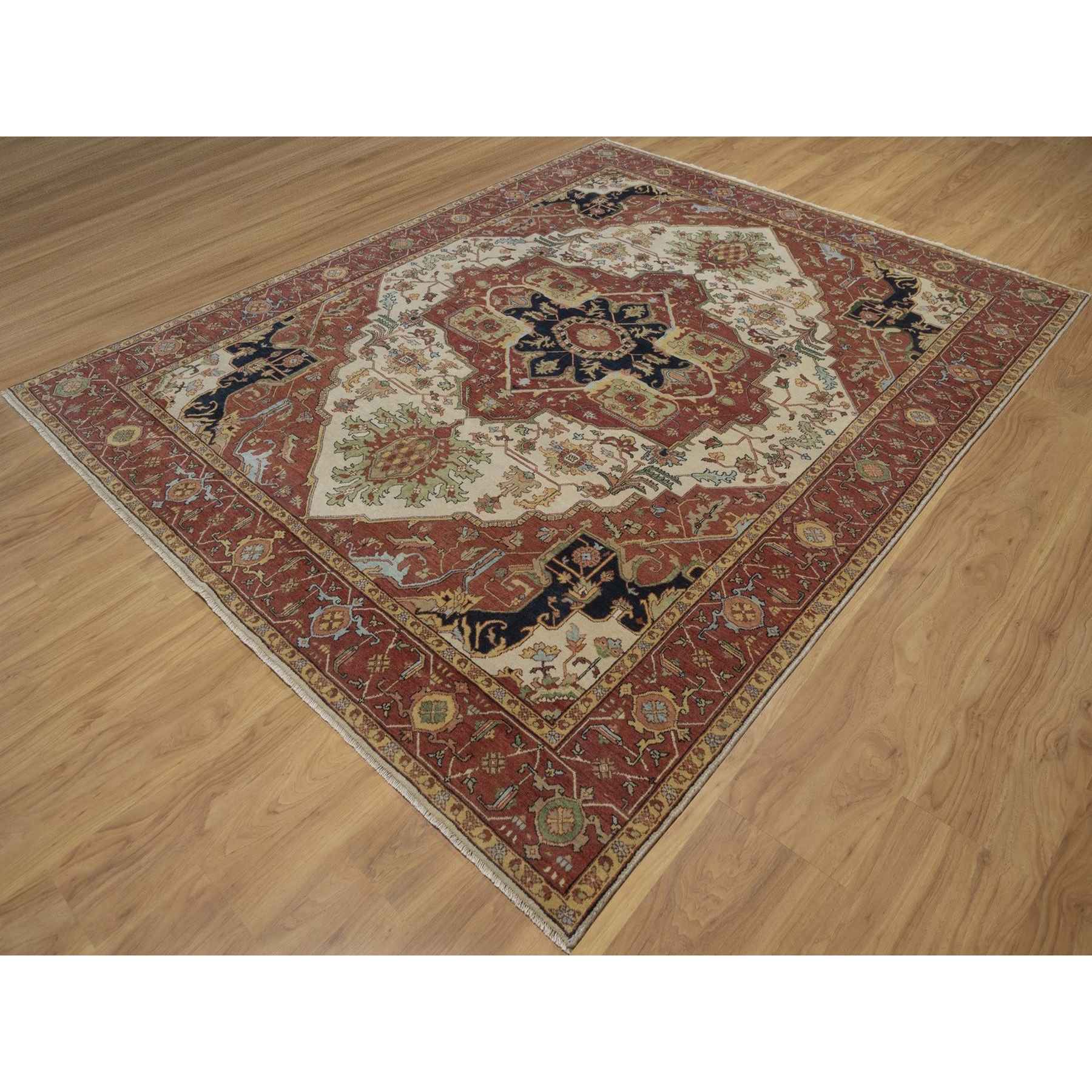 Heriz-Hand-Knotted-Rug-464010