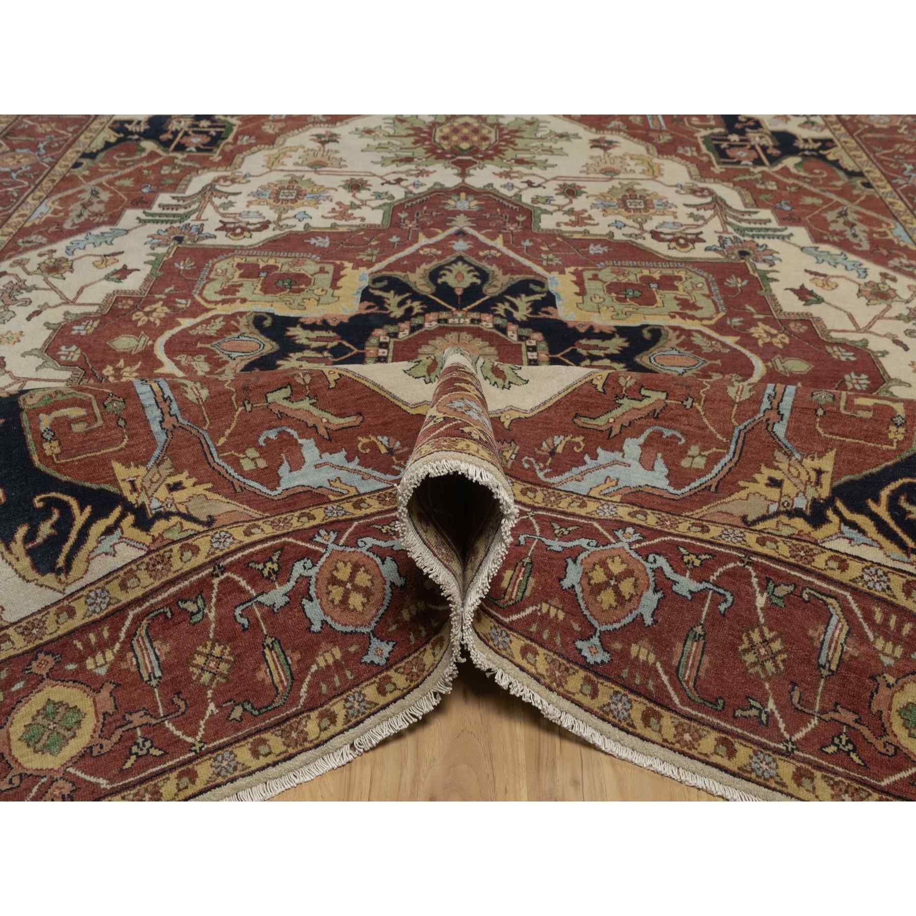 Heriz-Hand-Knotted-Rug-464010