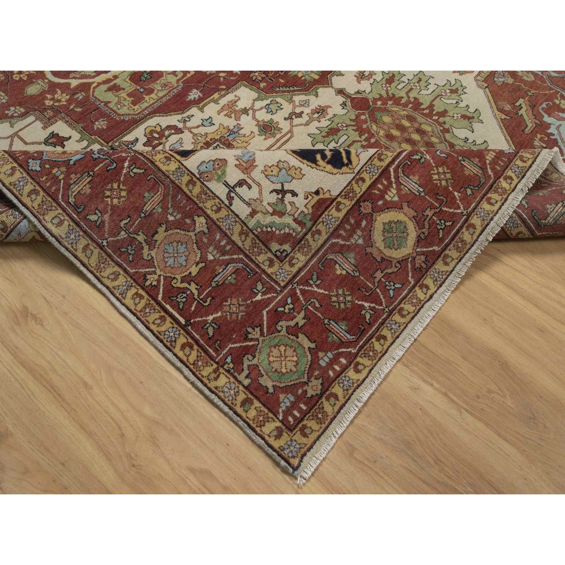 Heriz-Hand-Knotted-Rug-464010