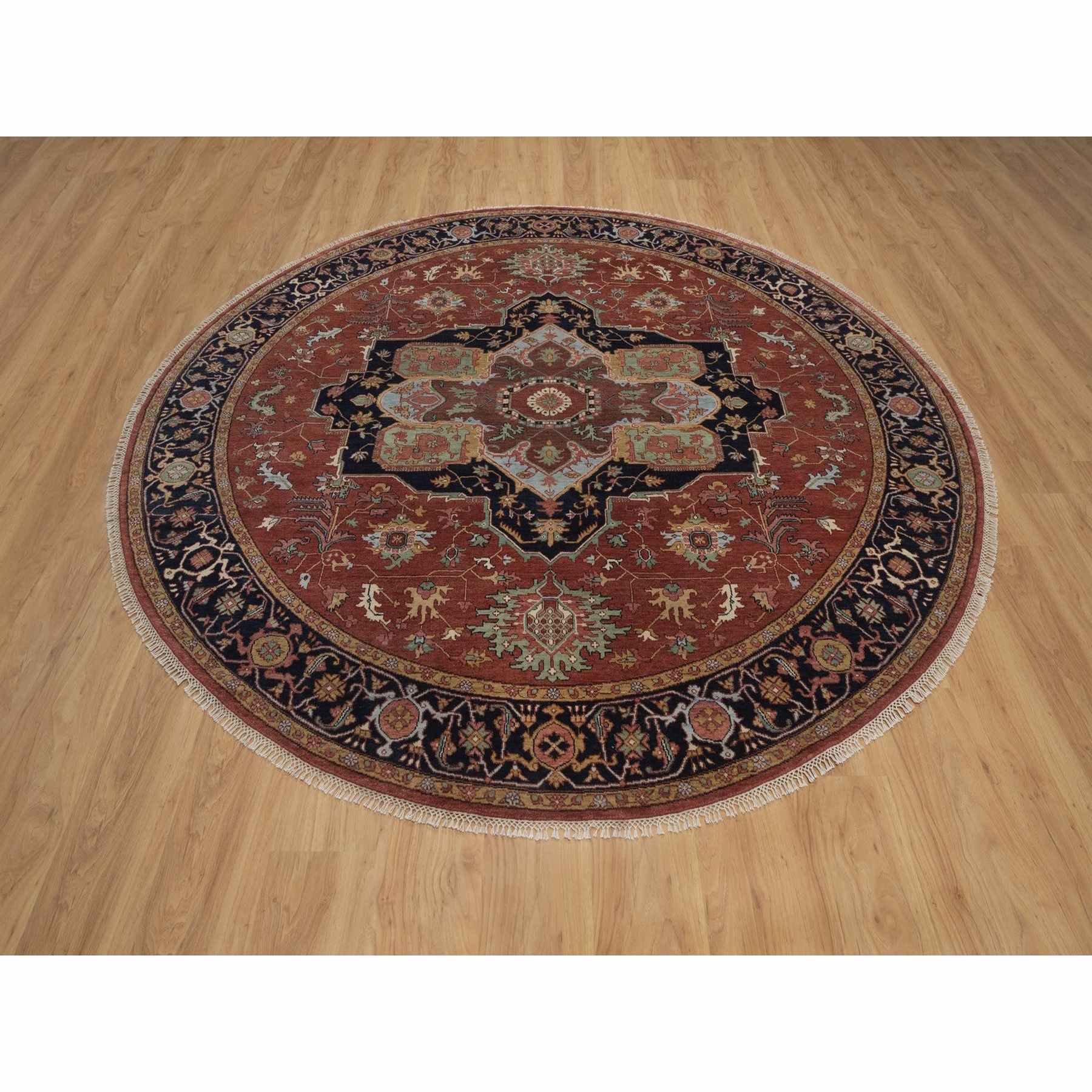 Heriz-Hand-Knotted-Rug-464020