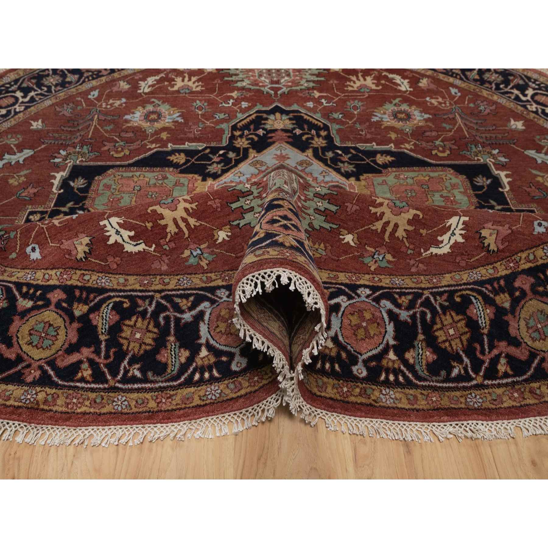 Heriz-Hand-Knotted-Rug-464020