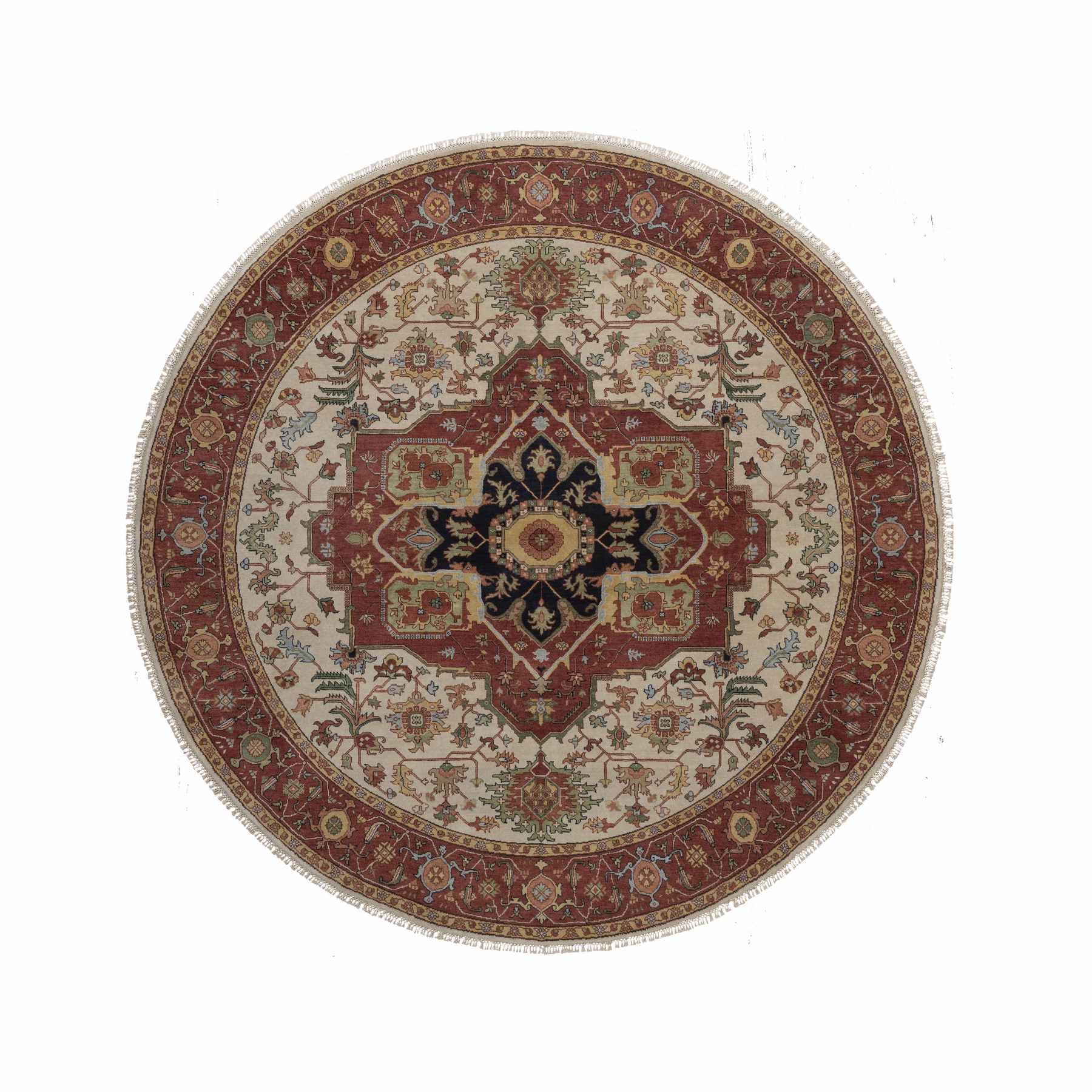 Heriz-Hand-Knotted-Rug-464025