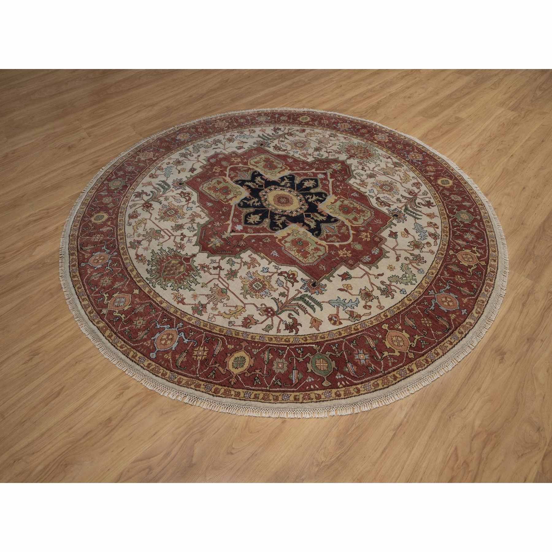 Heriz-Hand-Knotted-Rug-464025