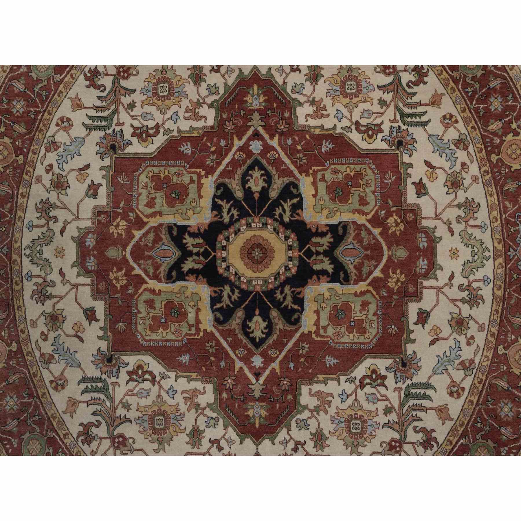 Heriz-Hand-Knotted-Rug-464025