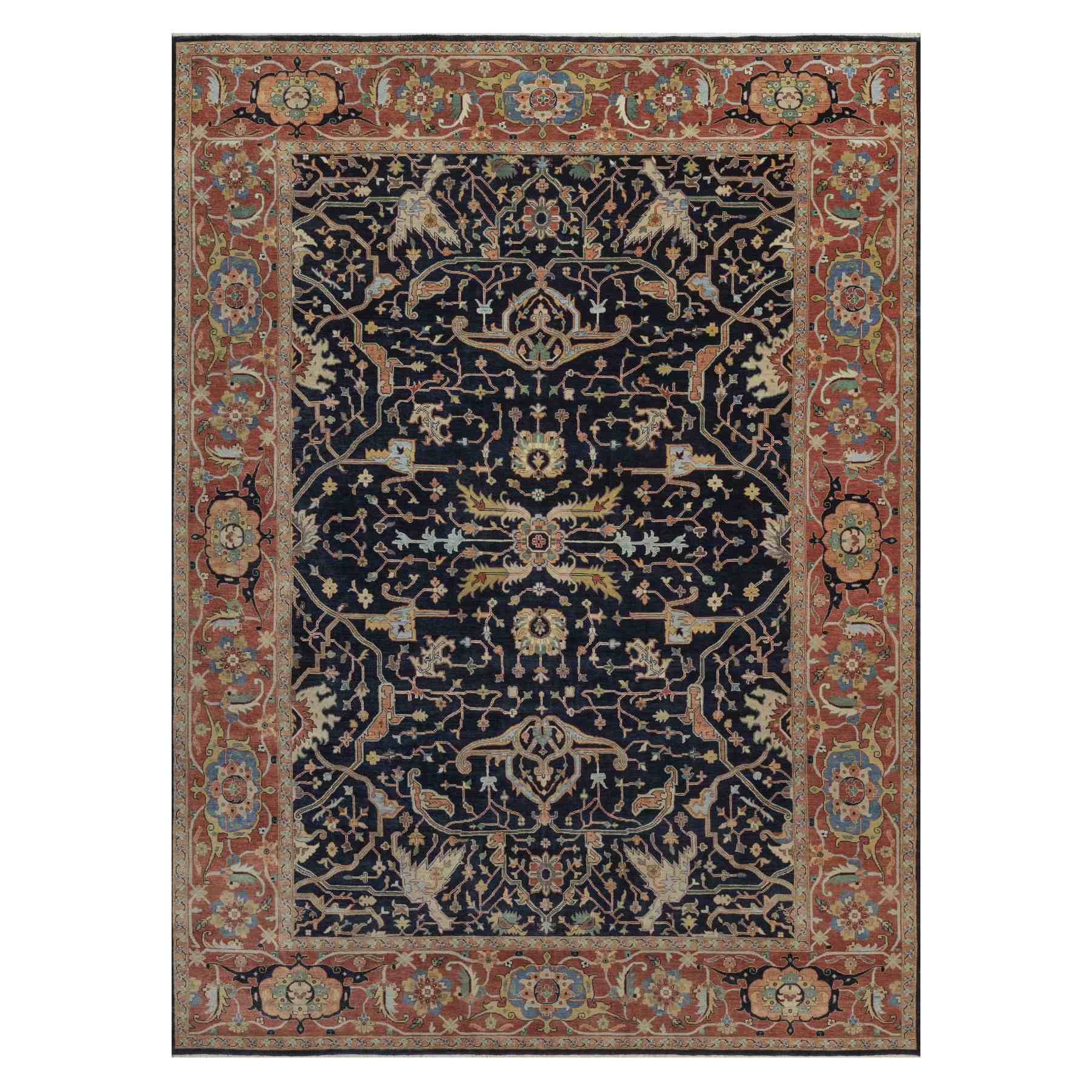 Heriz-Hand-Knotted-Rug-464030