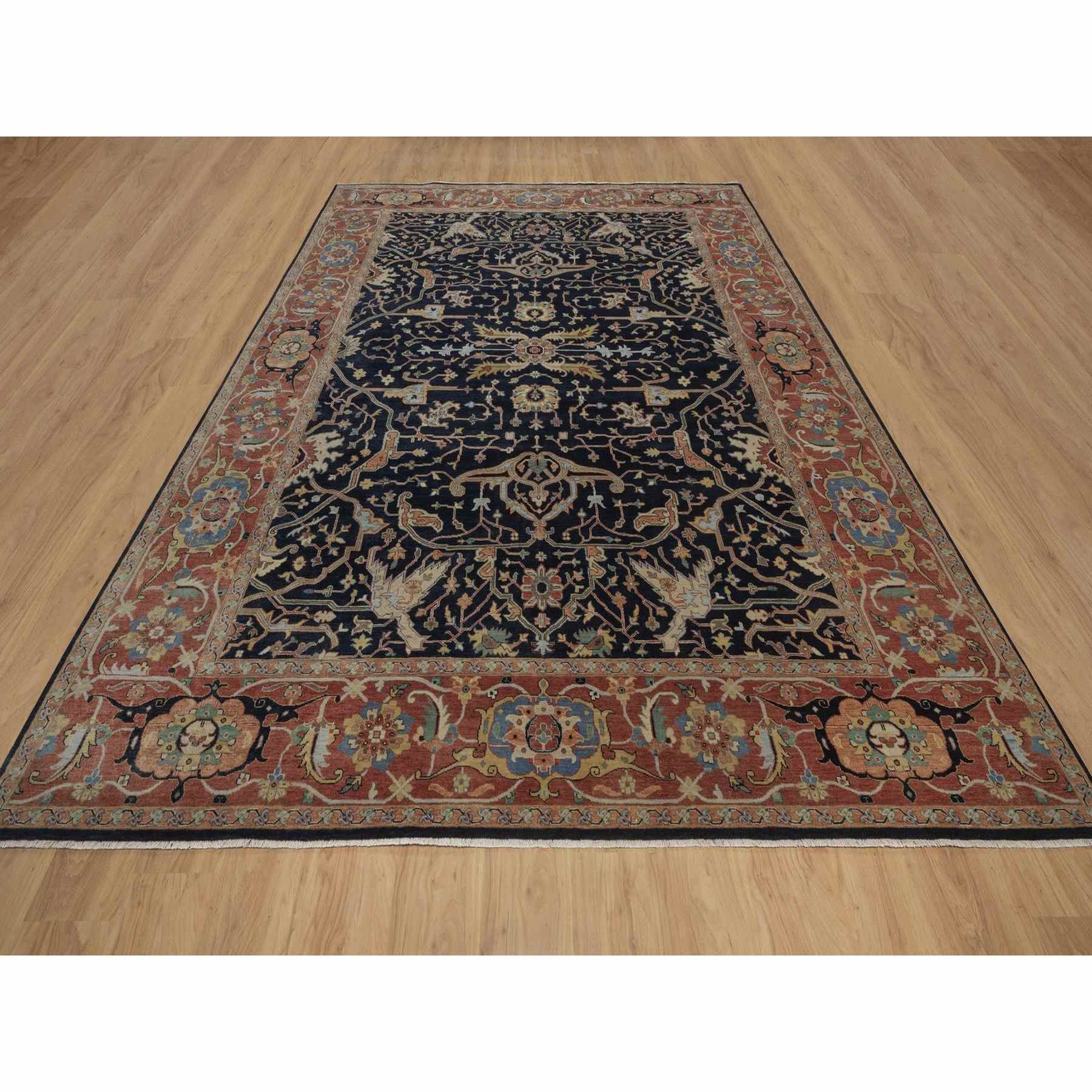 Heriz-Hand-Knotted-Rug-464030
