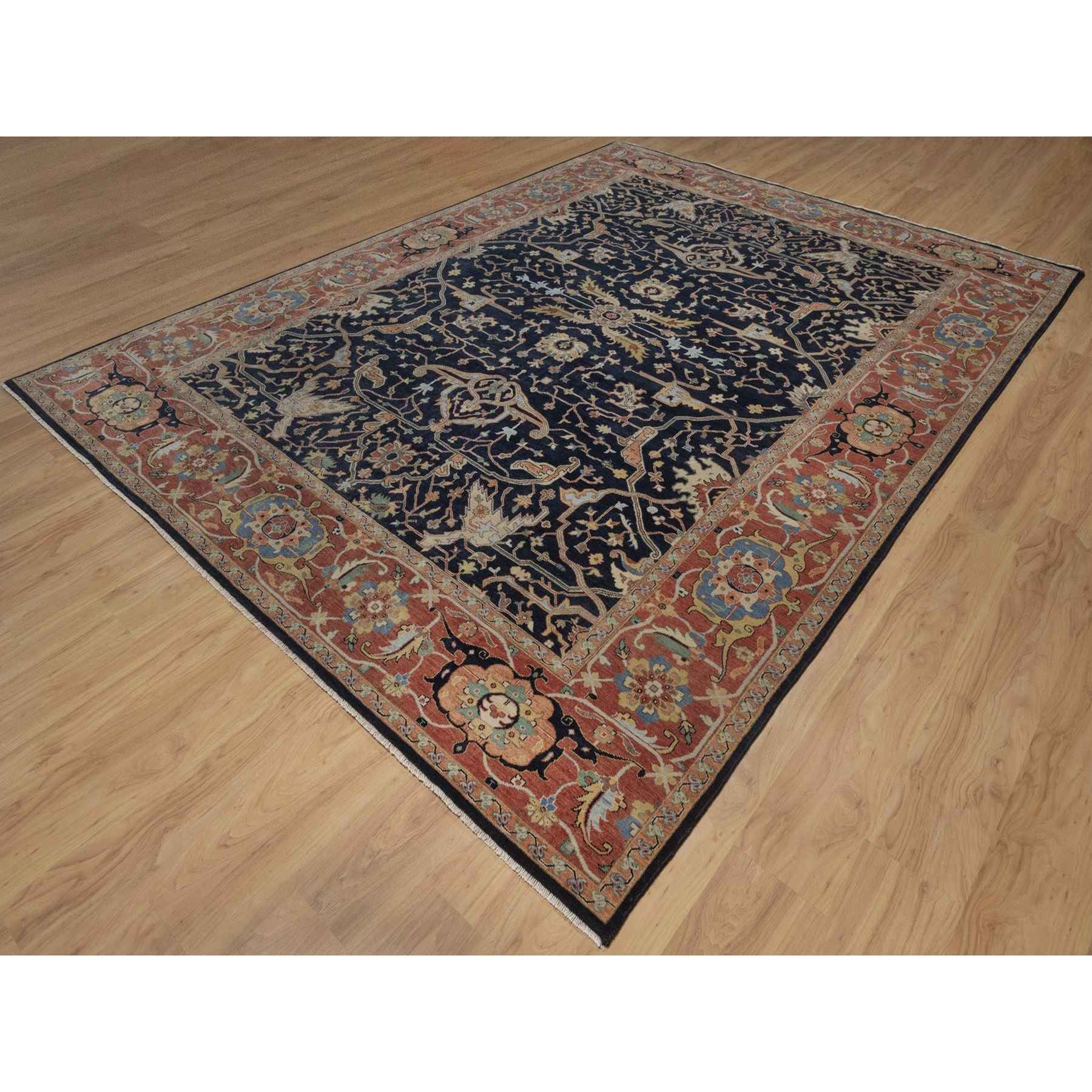 Heriz-Hand-Knotted-Rug-464030