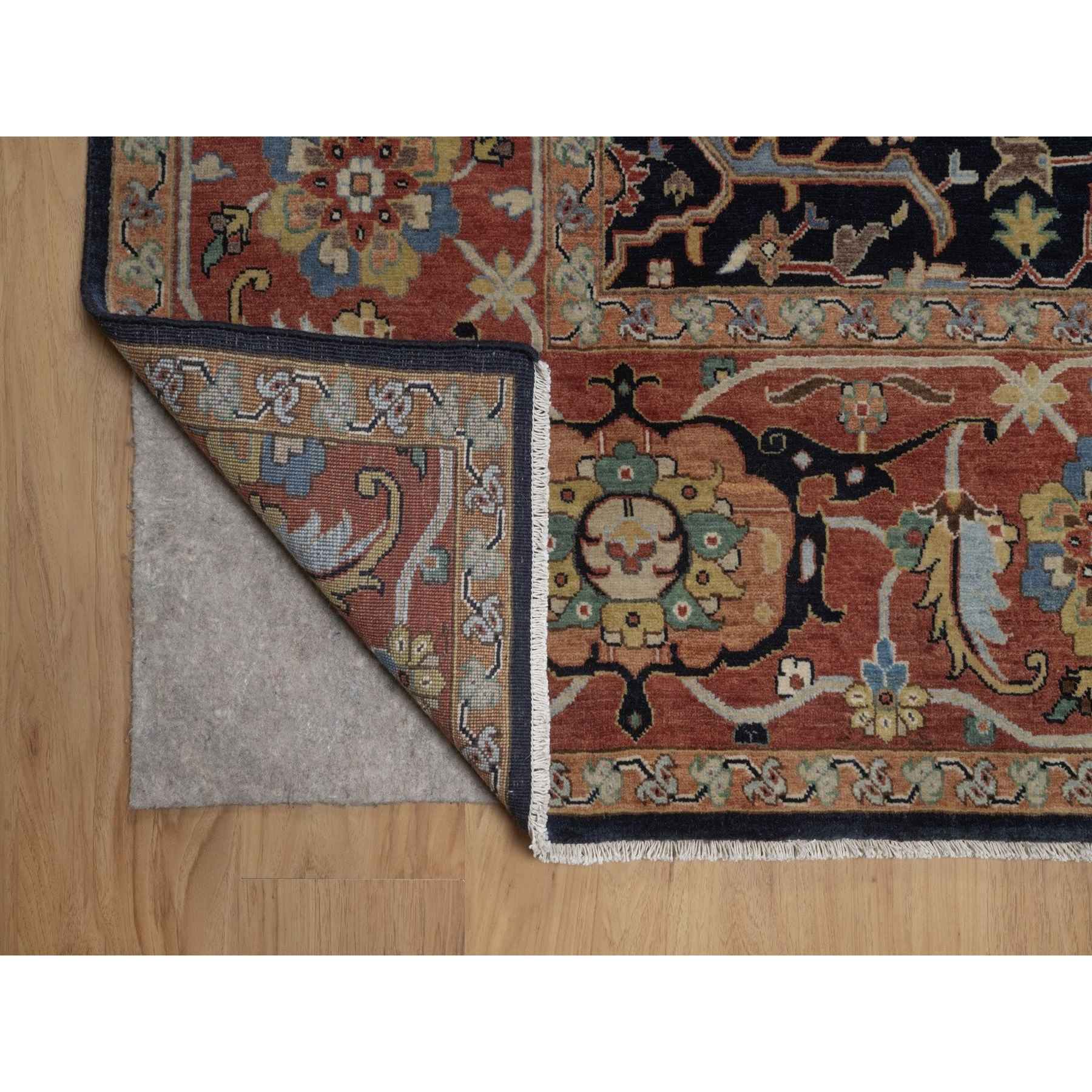 Heriz-Hand-Knotted-Rug-464030