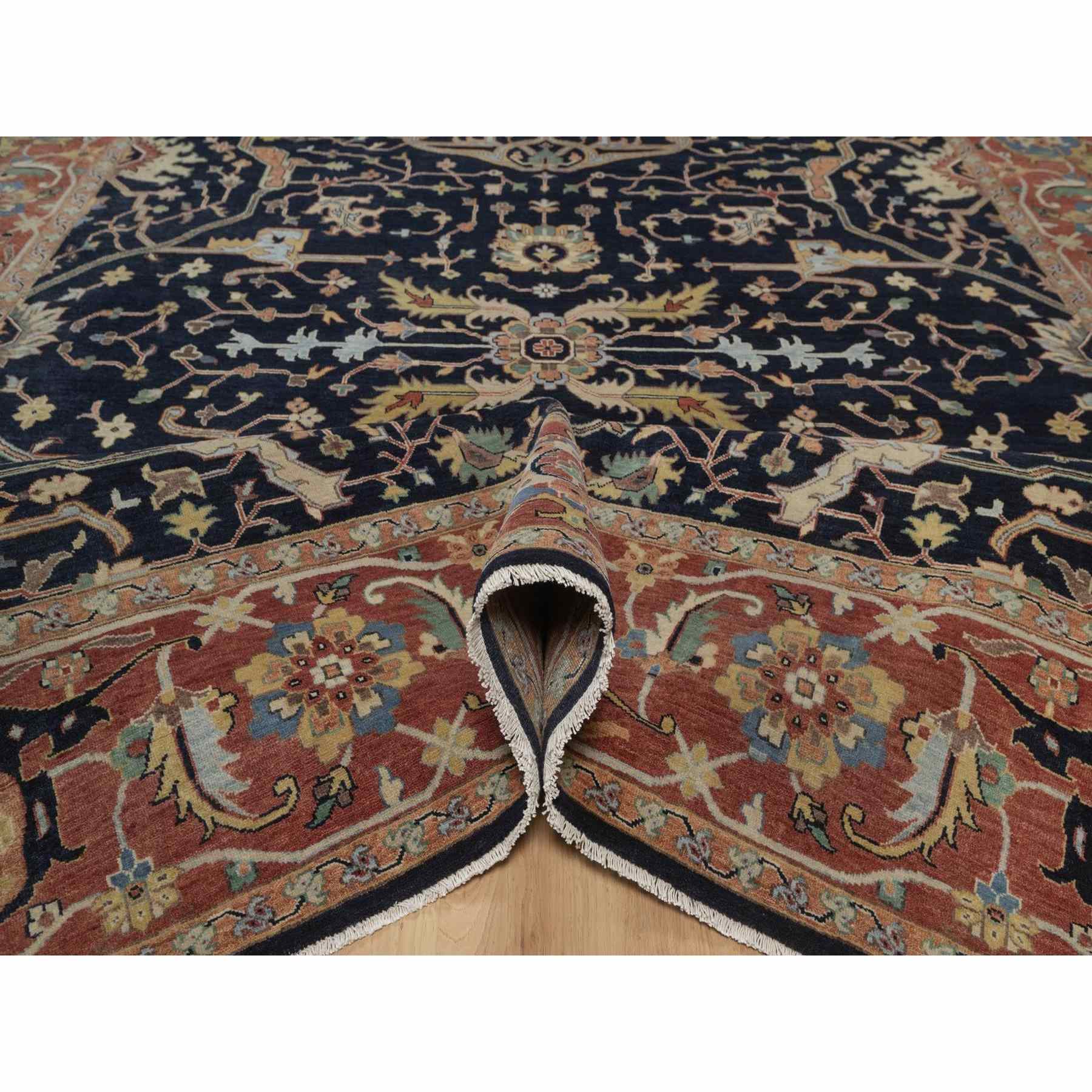 Heriz-Hand-Knotted-Rug-464030
