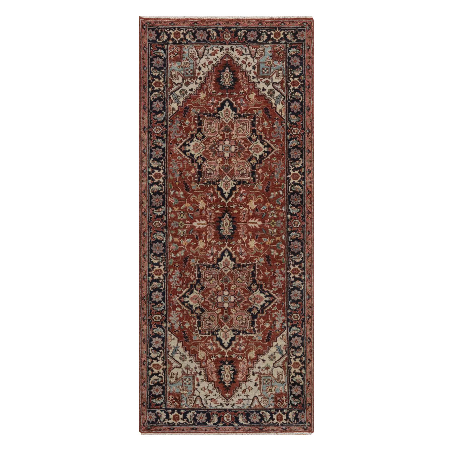 Heriz-Hand-Knotted-Rug-464035