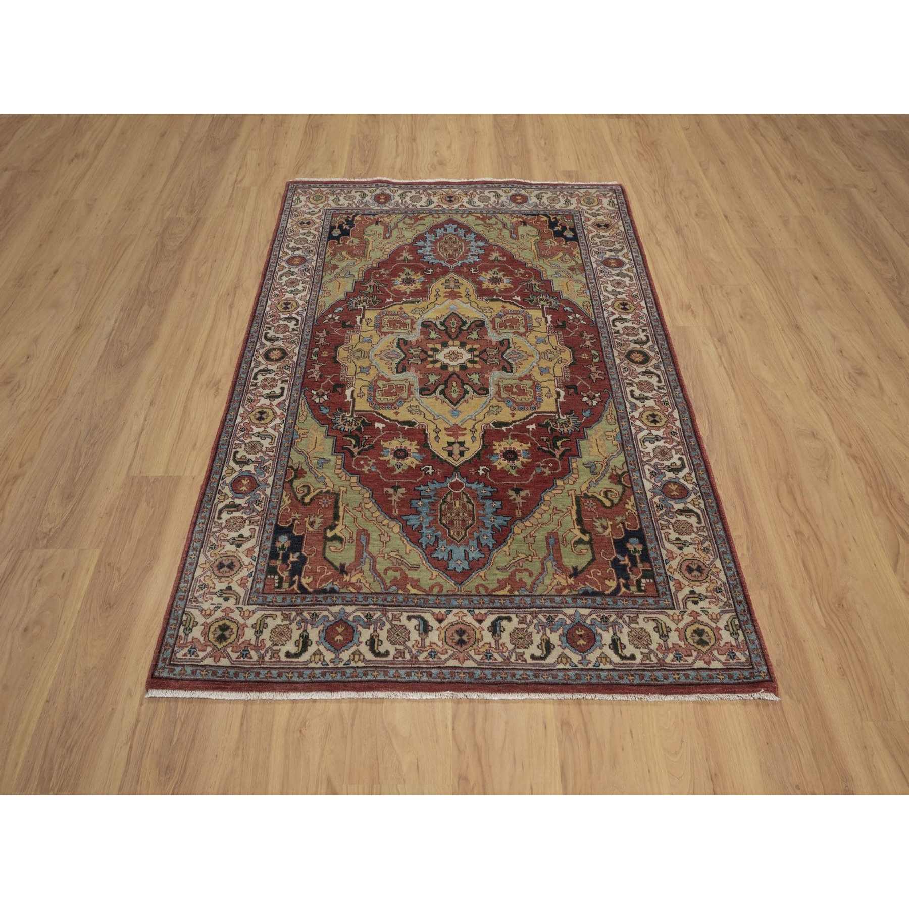 Heriz-Hand-Knotted-Rug-464045
