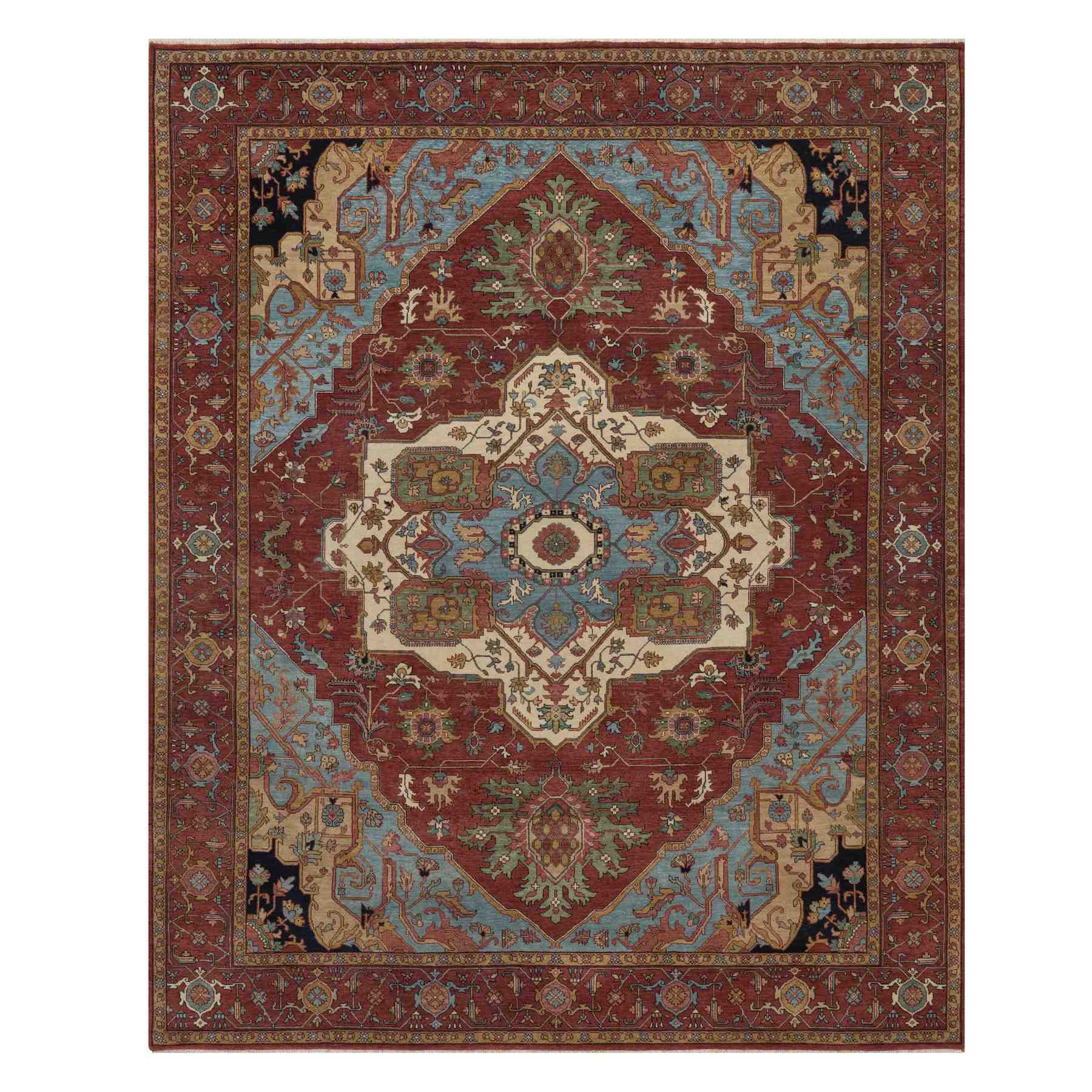 Heriz-Hand-Knotted-Rug-464050