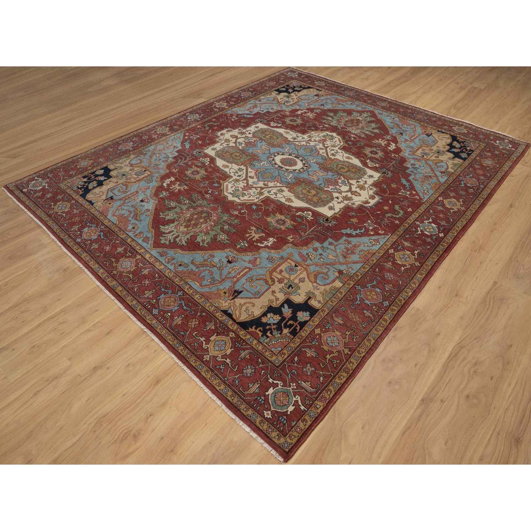 Heriz-Hand-Knotted-Rug-464050