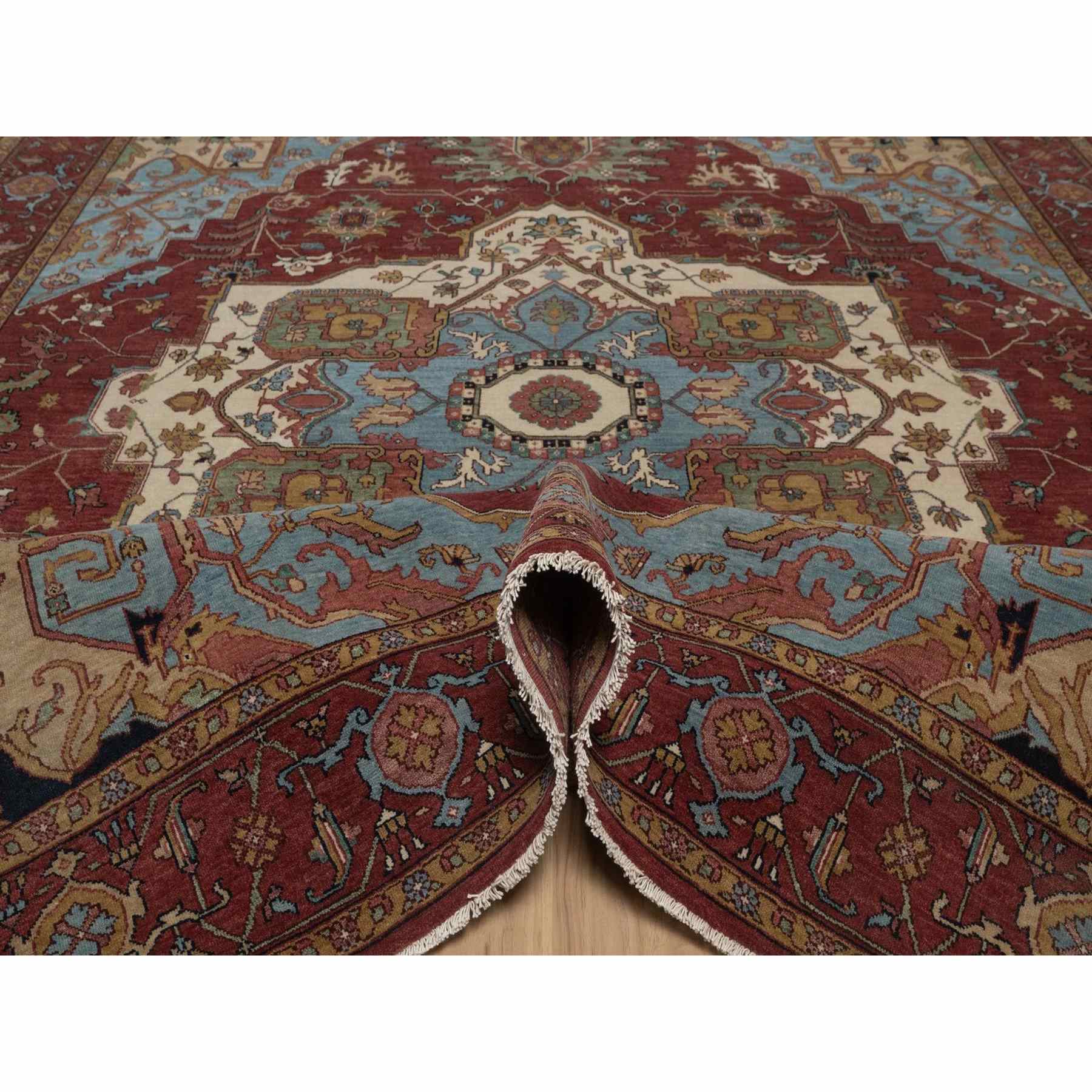 Heriz-Hand-Knotted-Rug-464050