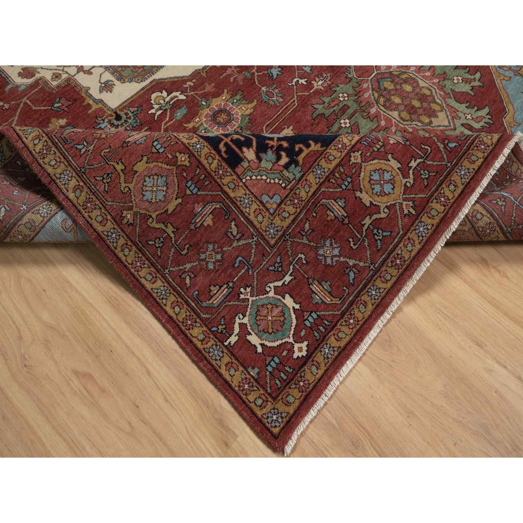 Heriz-Hand-Knotted-Rug-464050