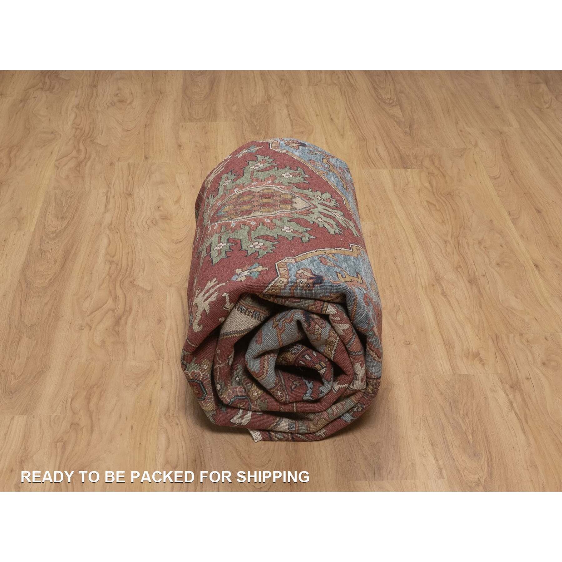 Heriz-Hand-Knotted-Rug-464050